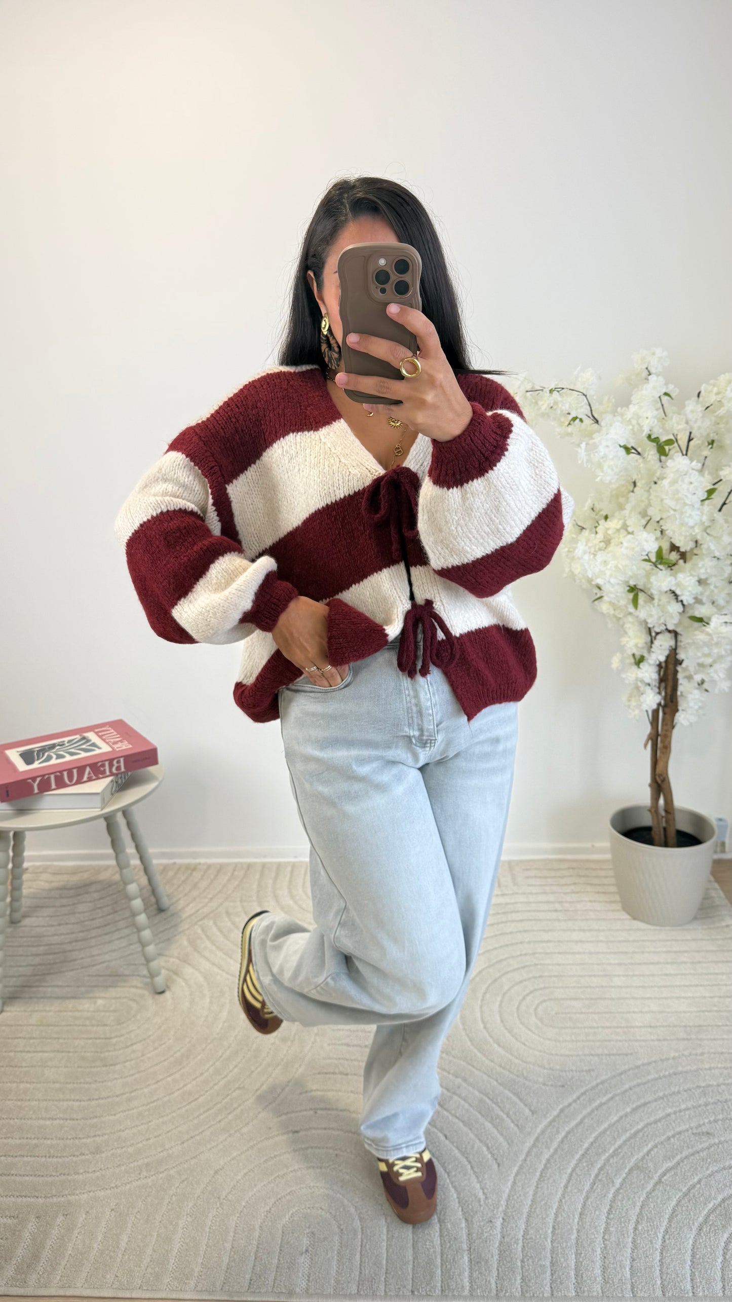 PULL OPALINE BORDEAUX