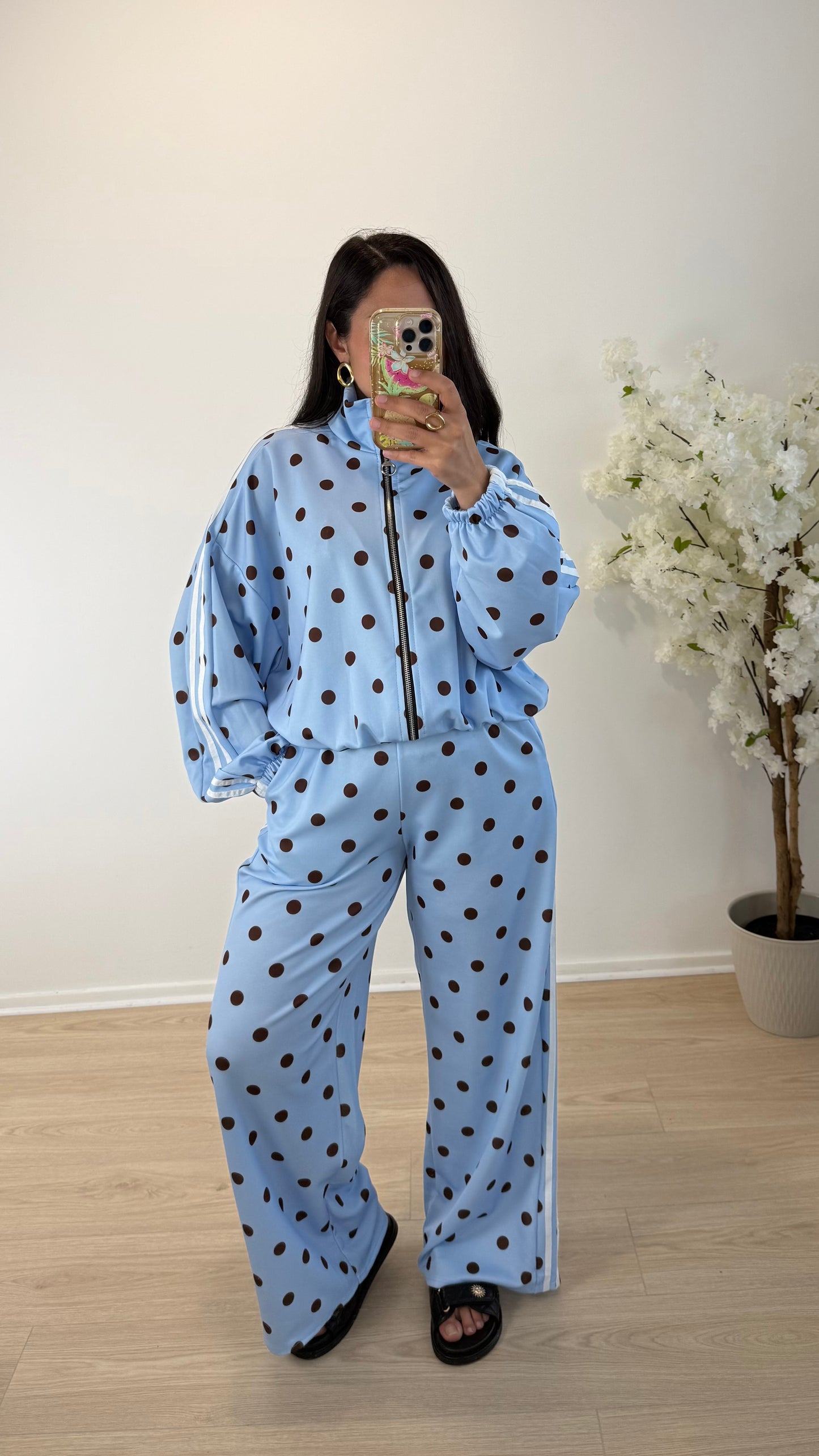 BAS DE JOGGING POIS BLEU