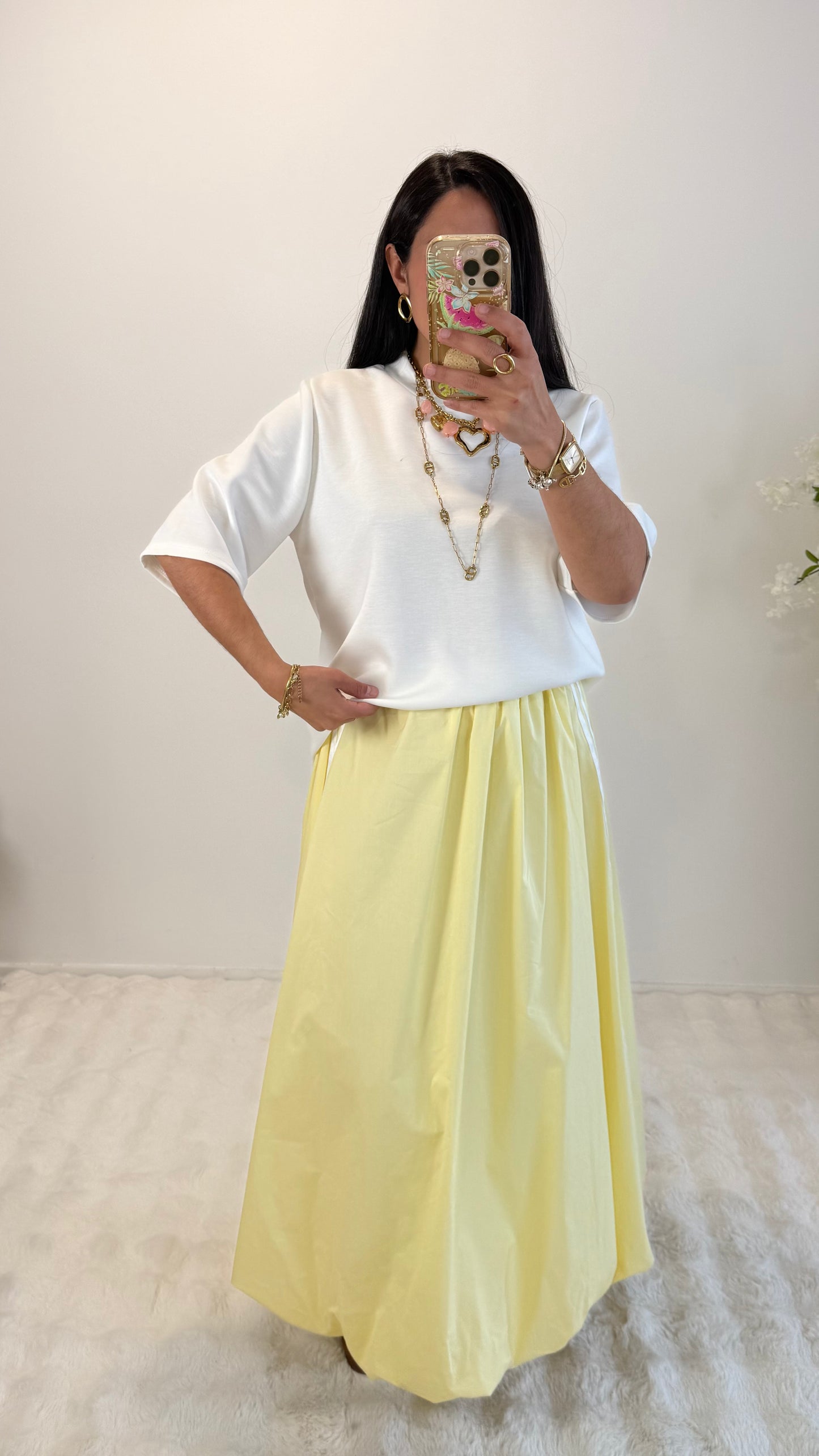 JUPE PARACHUTE JAUNE