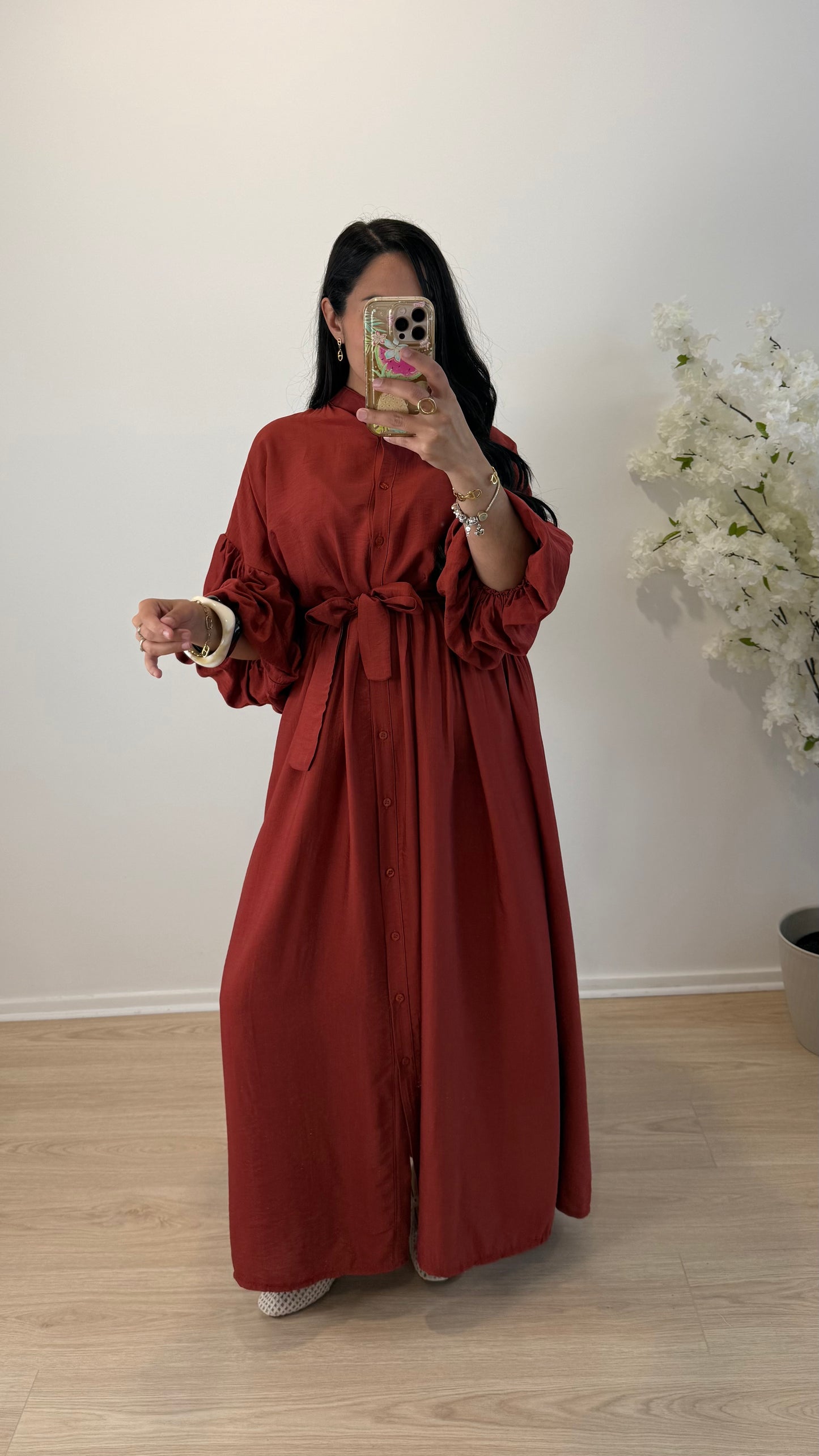 ROBE DINA TERRACOTTA