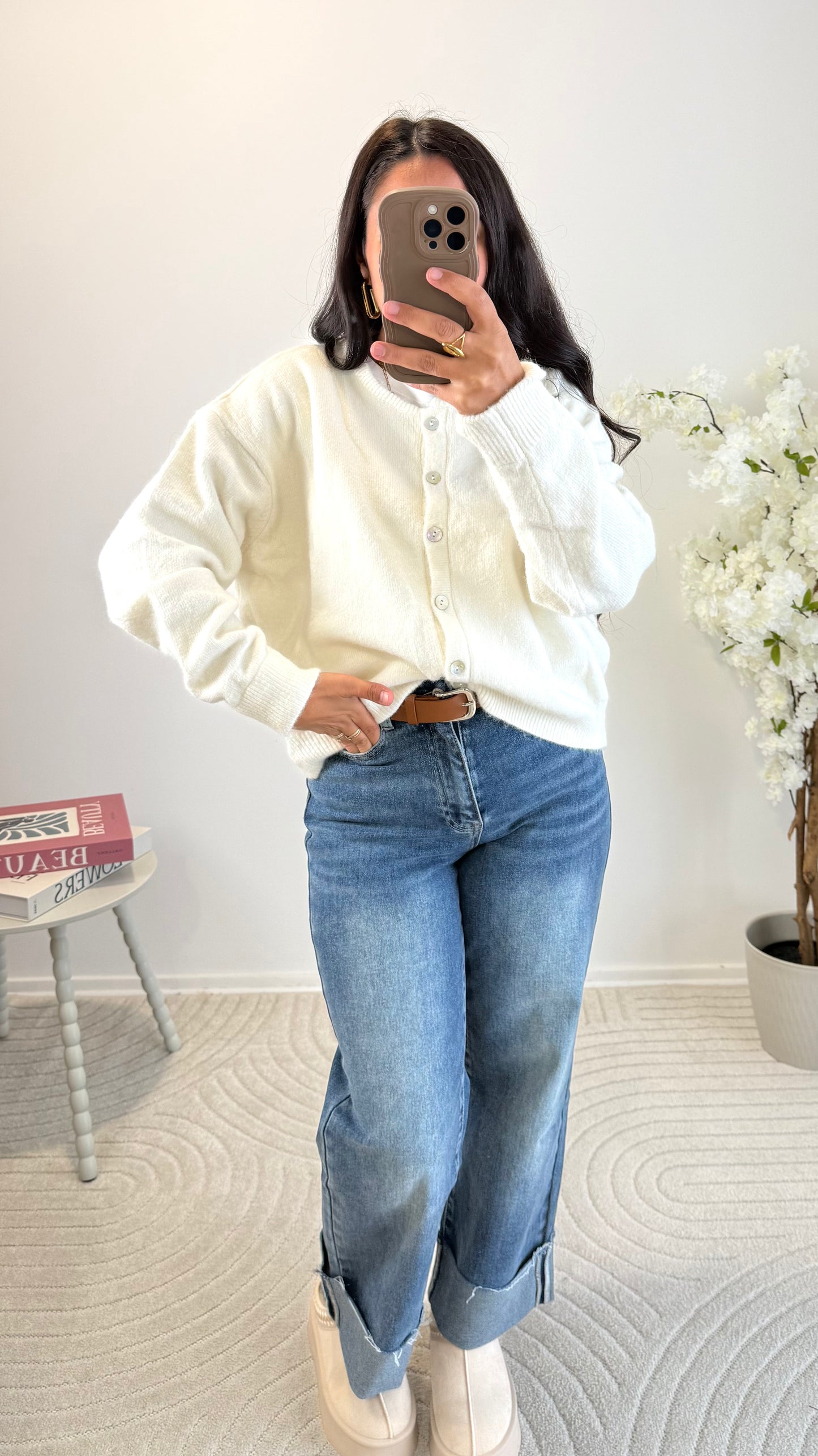 CARDIGAN CORALINE ÉCRU