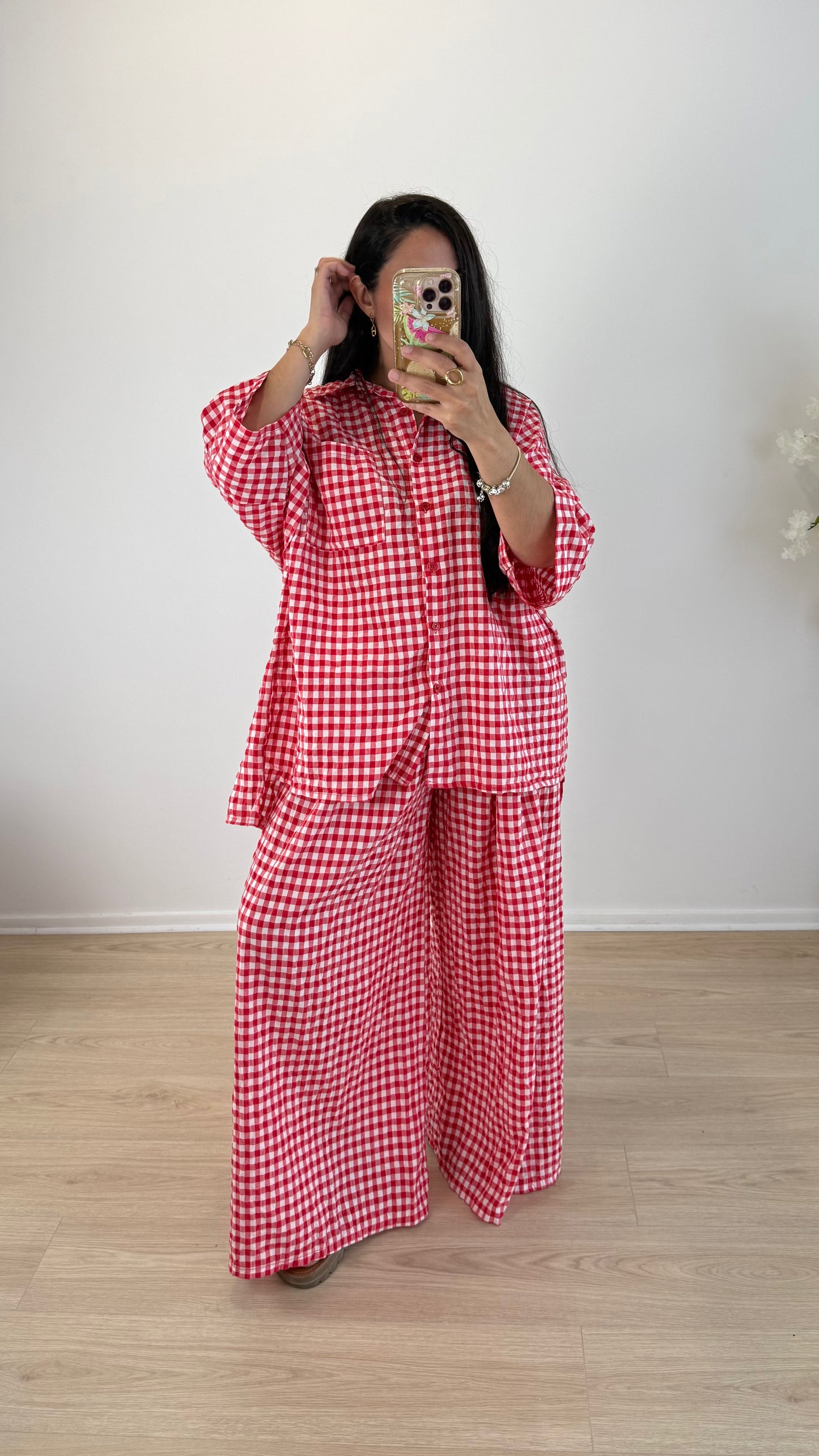 CHEMISE VICHY ROUGE