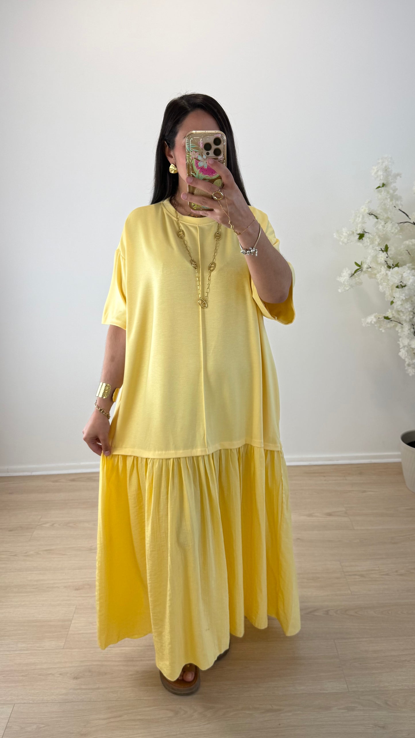 ROBE ALBA JAUNE
