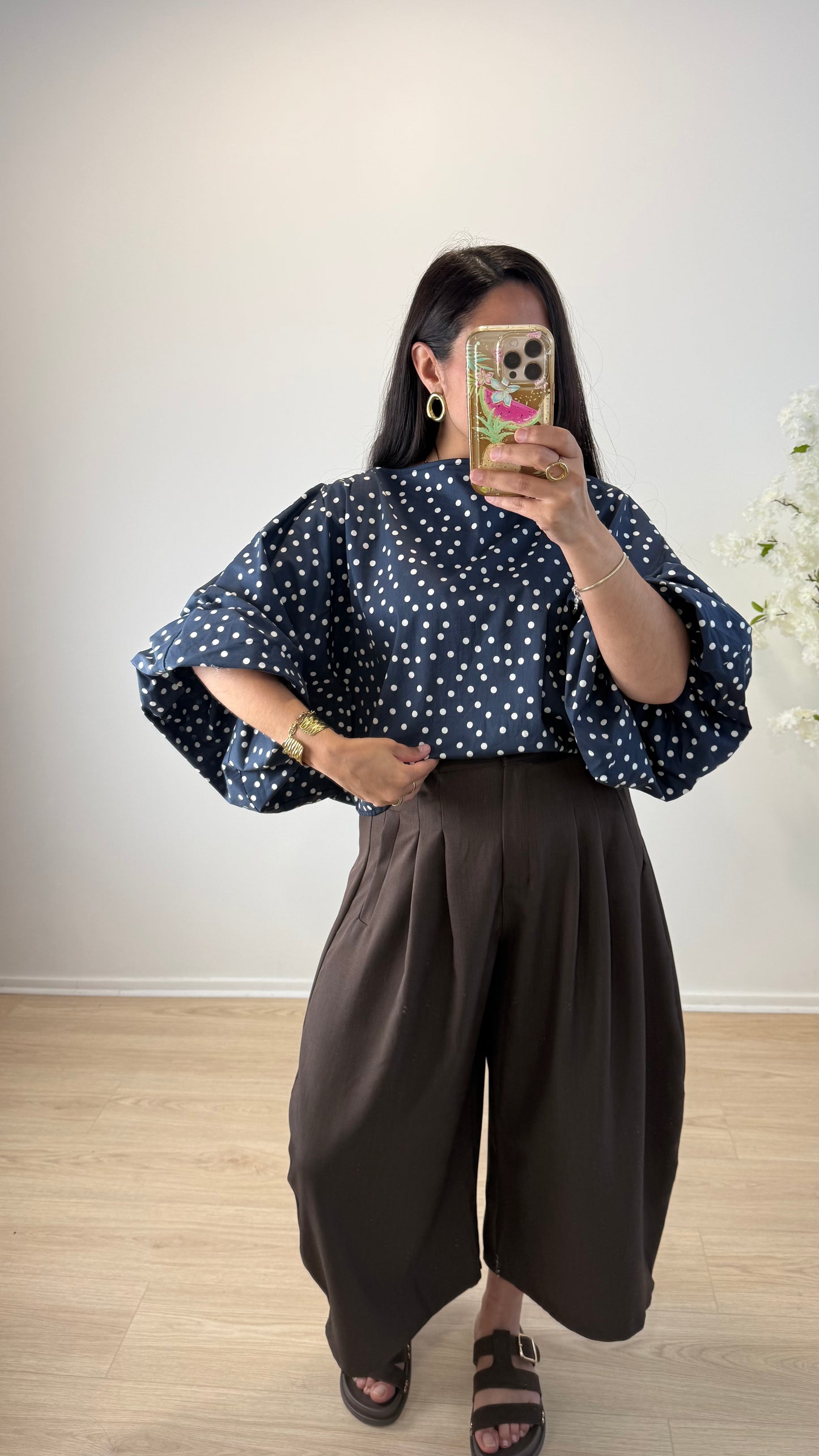 TOP AGATHE BLEU MARINE