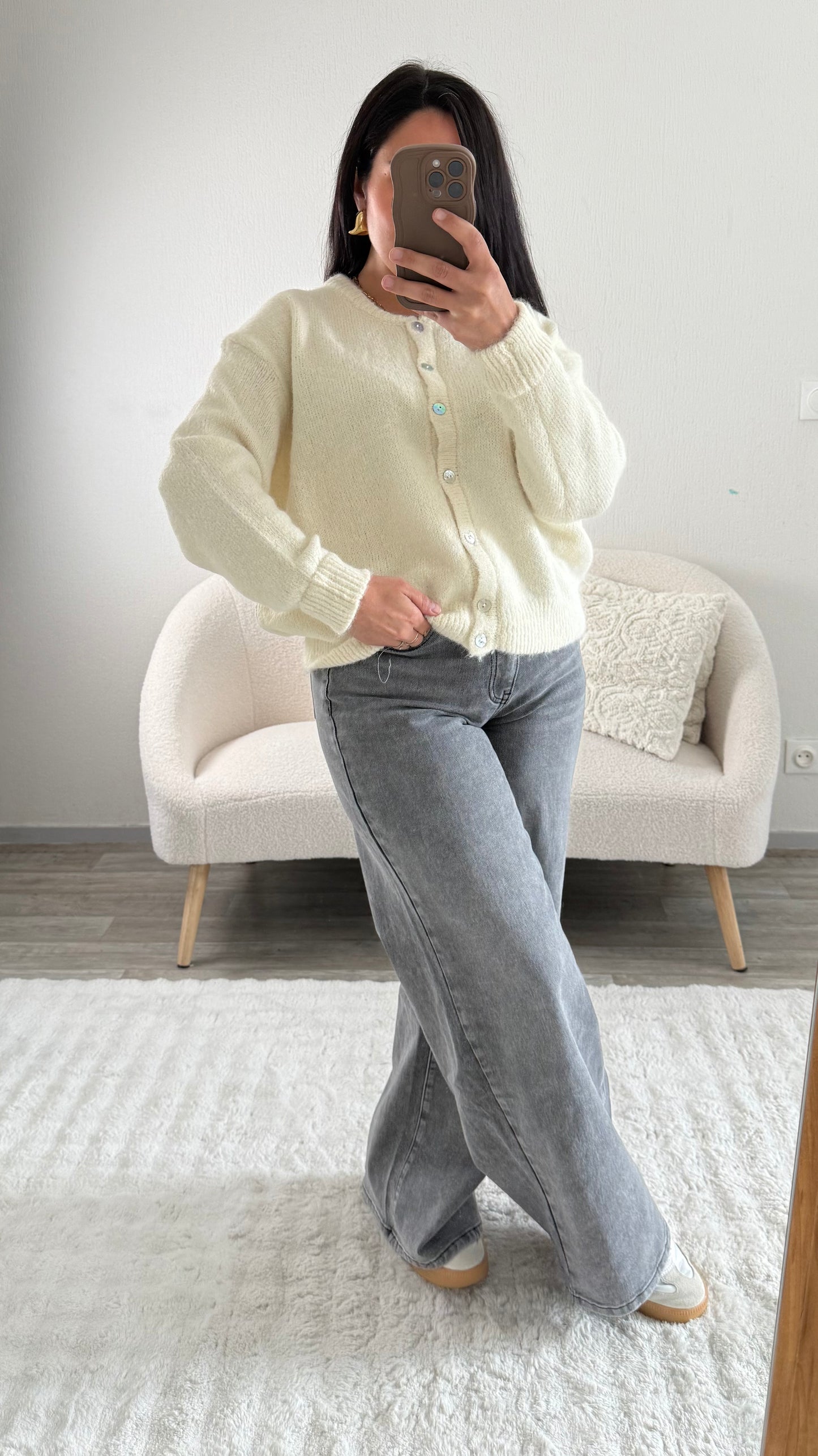 CARDIGAN EMMA ÉCRU
