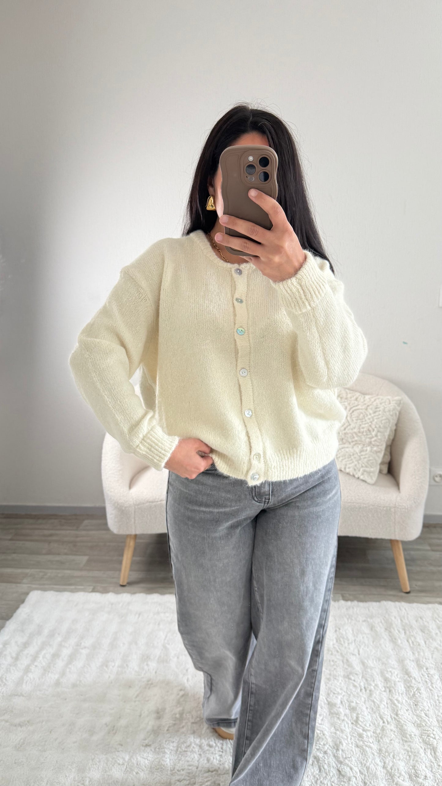 CARDIGAN EMMA ÉCRU