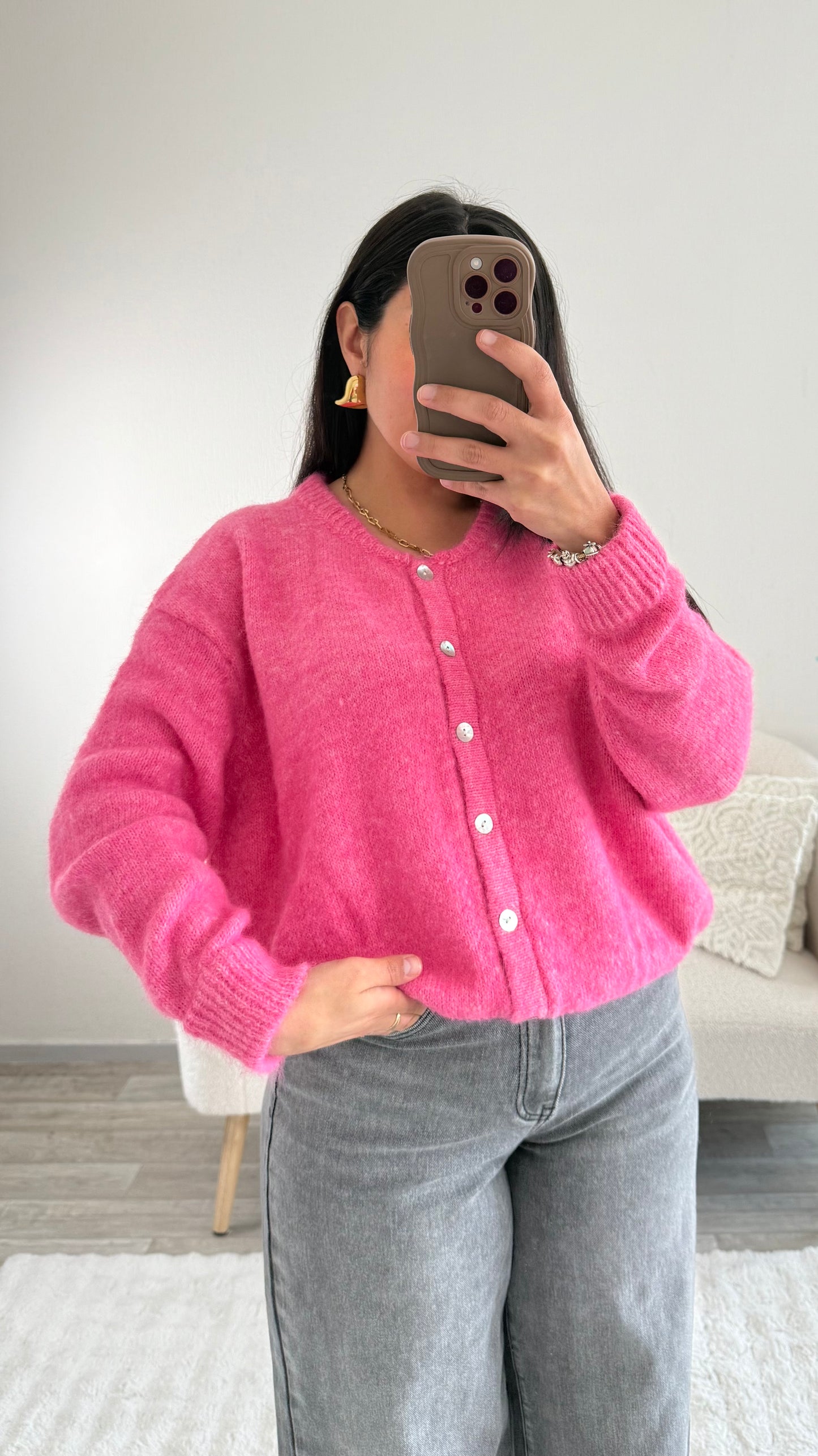 CARDIGAN EMMA FUSHIA