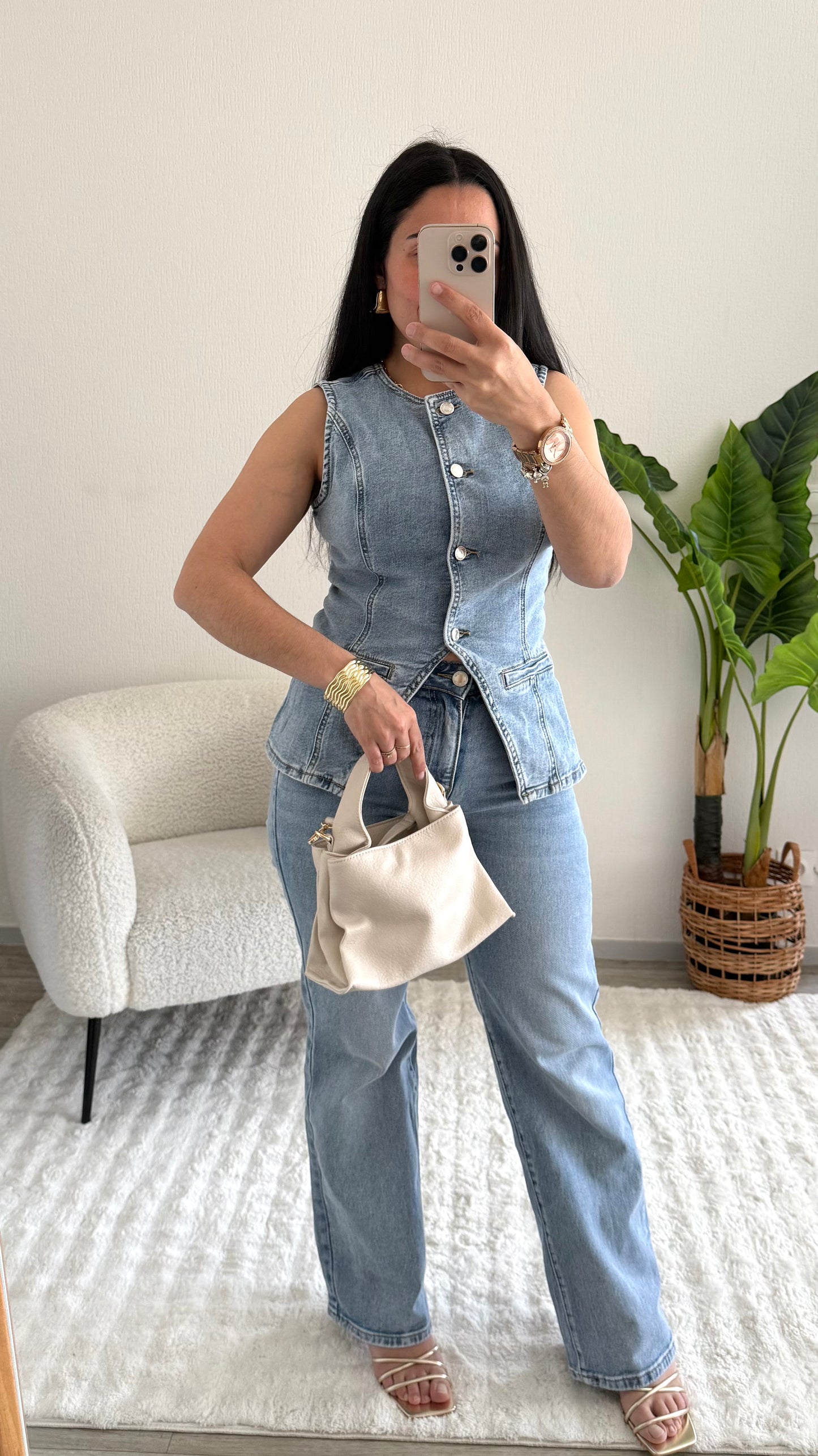 JEANS LEEWANE WIDE LEG