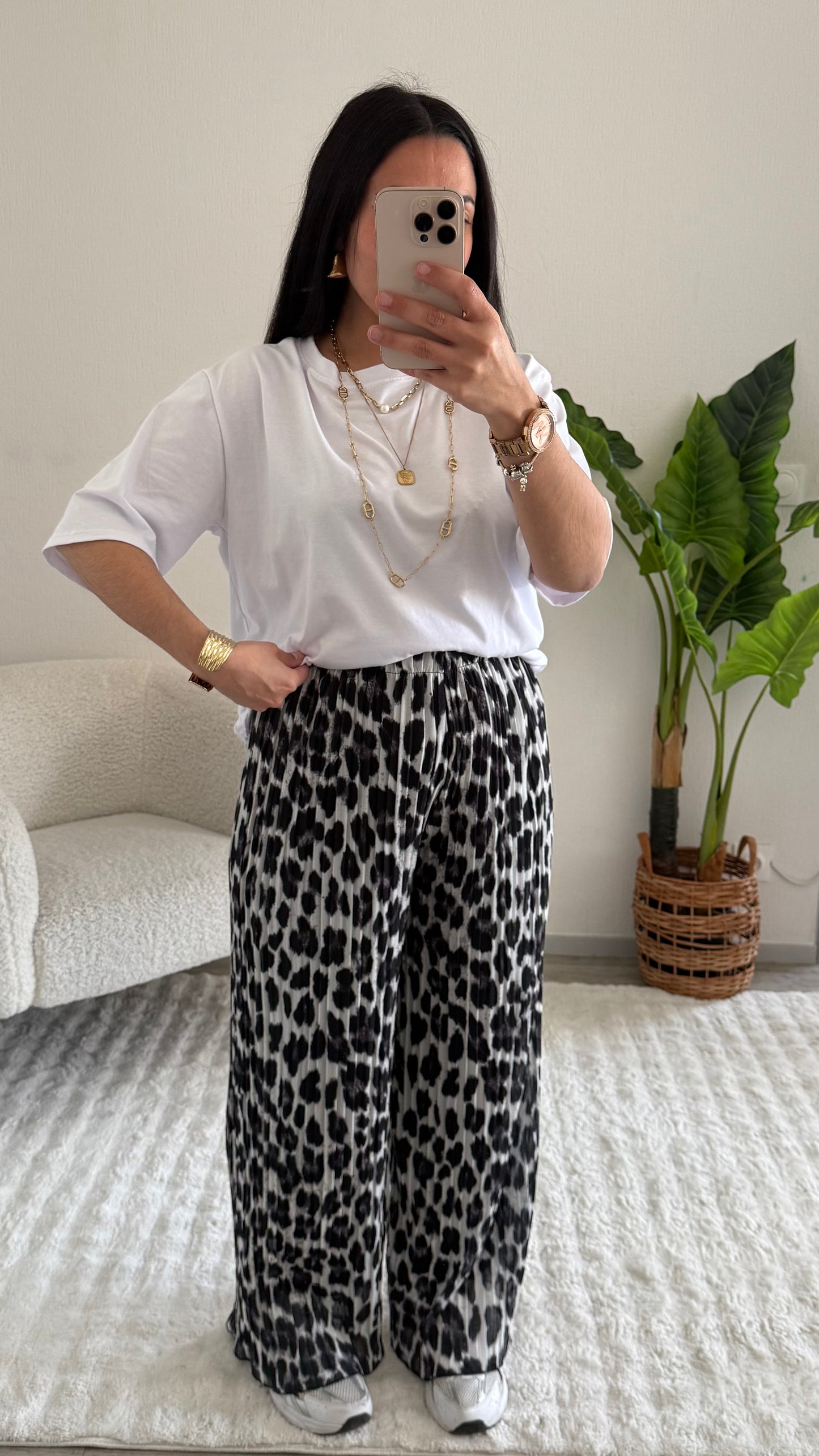 PANTALON ZOÉ LÉOPARD BLACK