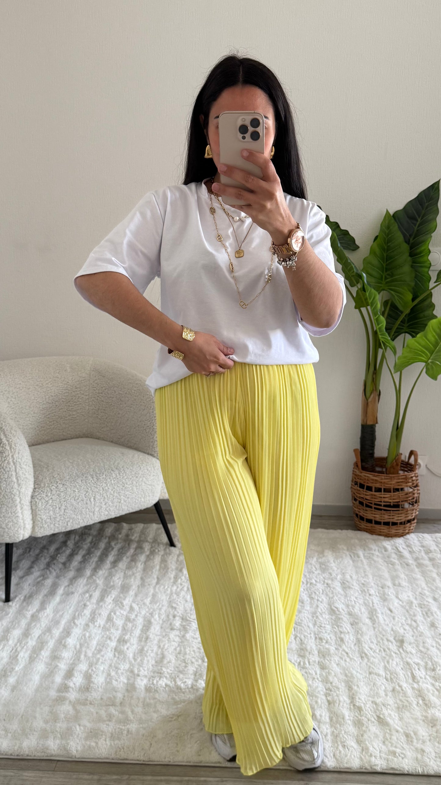 PANTALON ZOÉ JAUNE