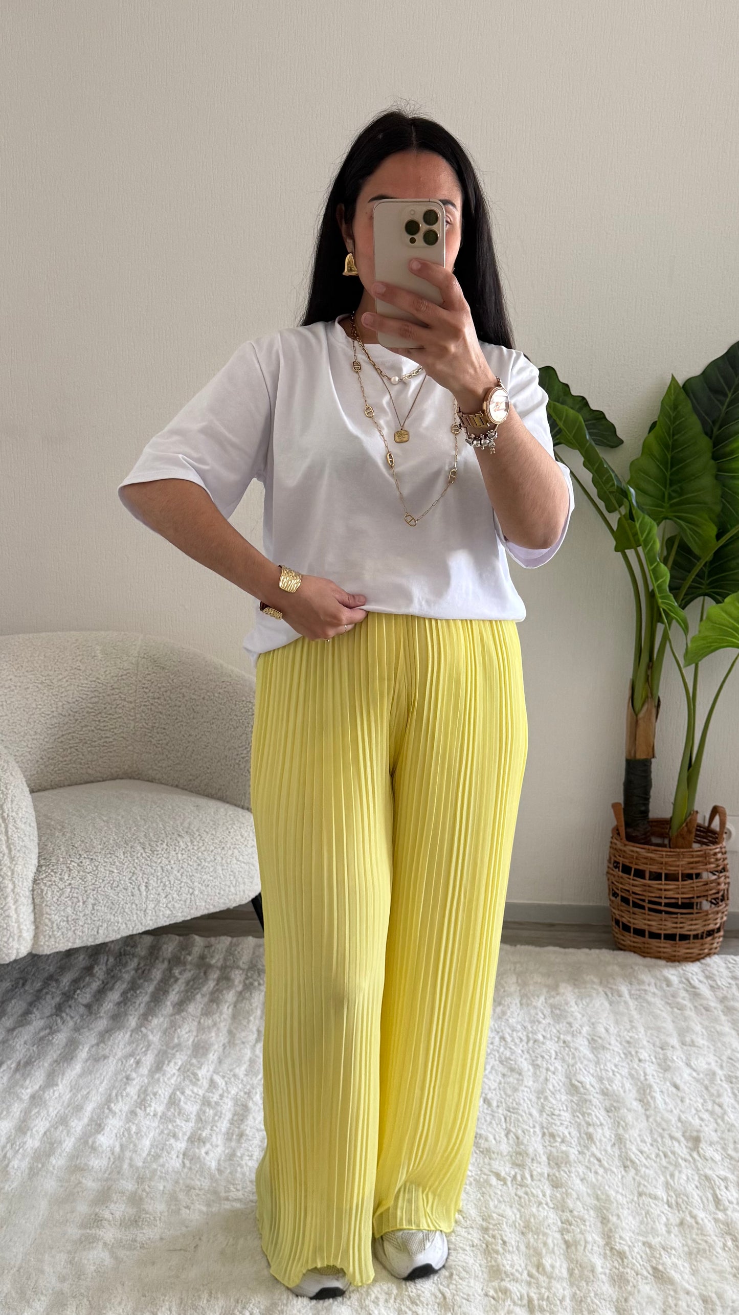 PANTALON ZOÉ JAUNE