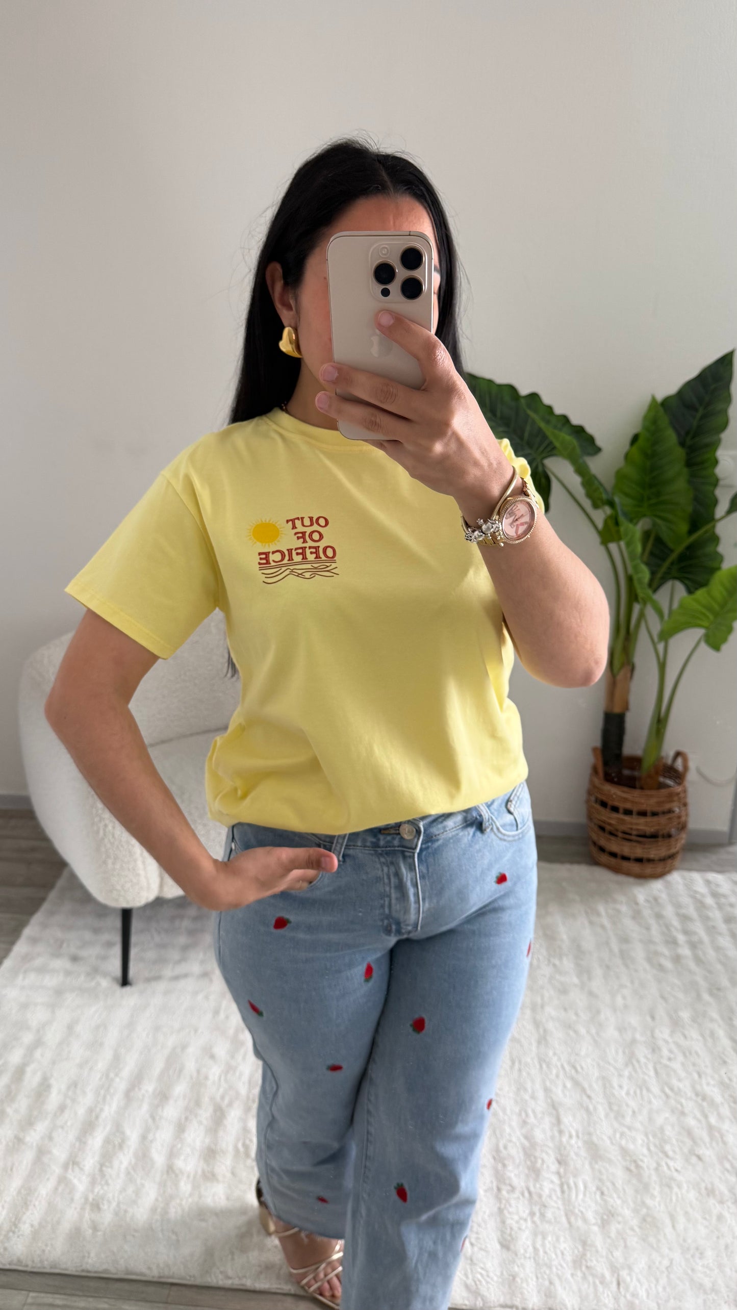 TEE SHIRT SUMMER JAUNE