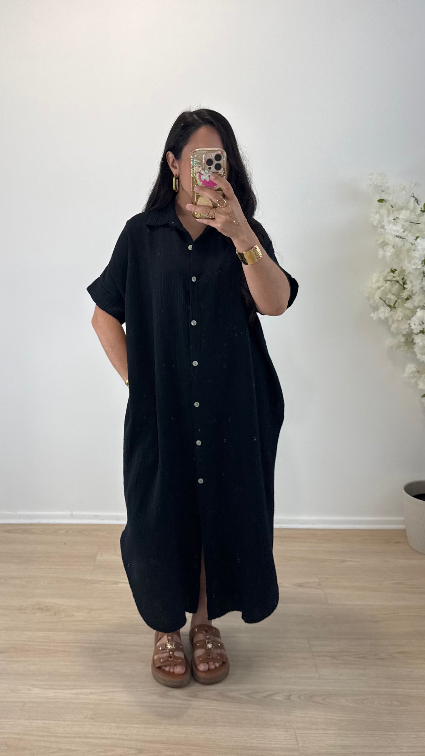 ROBE CHEMISE BLACK