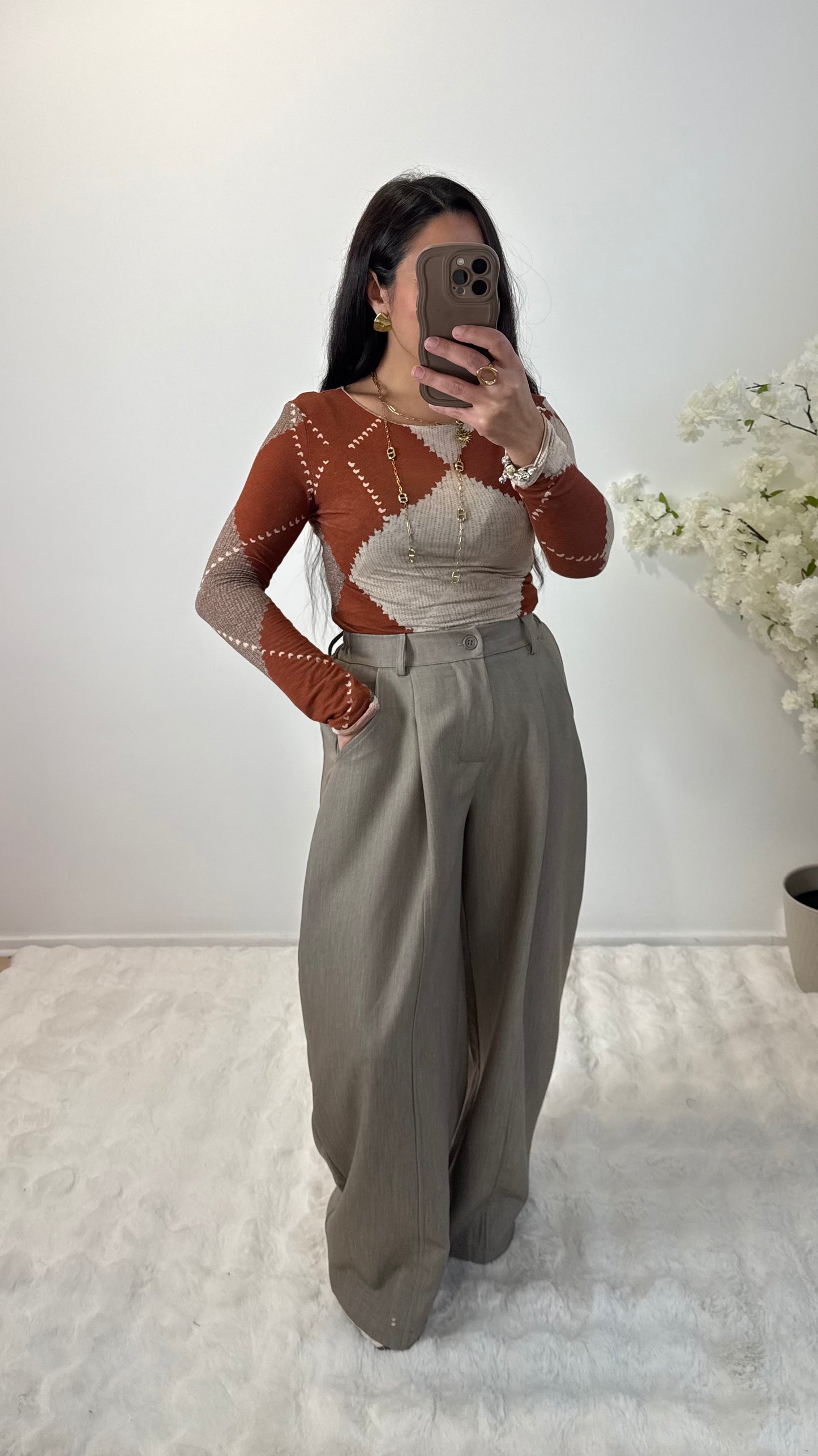 PANTALON BALLON TAUPE