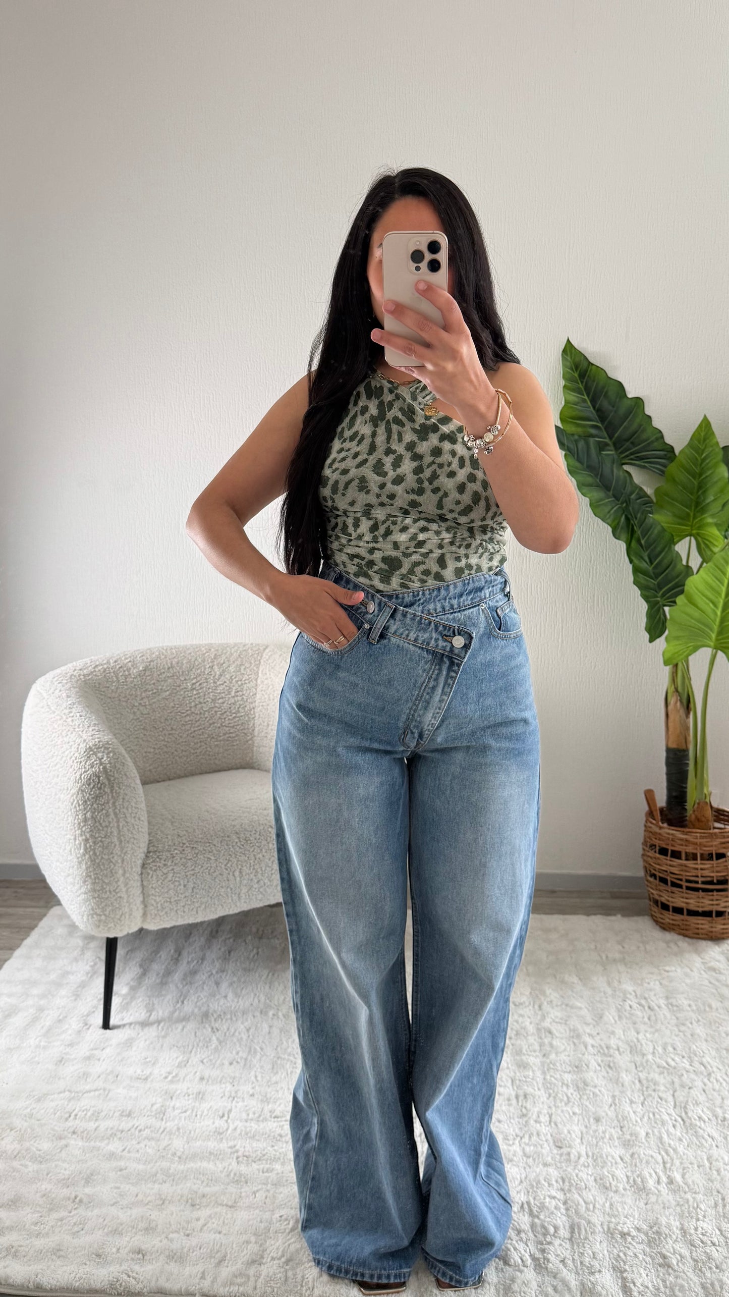 BODY STELLA LÉOPARD VERT