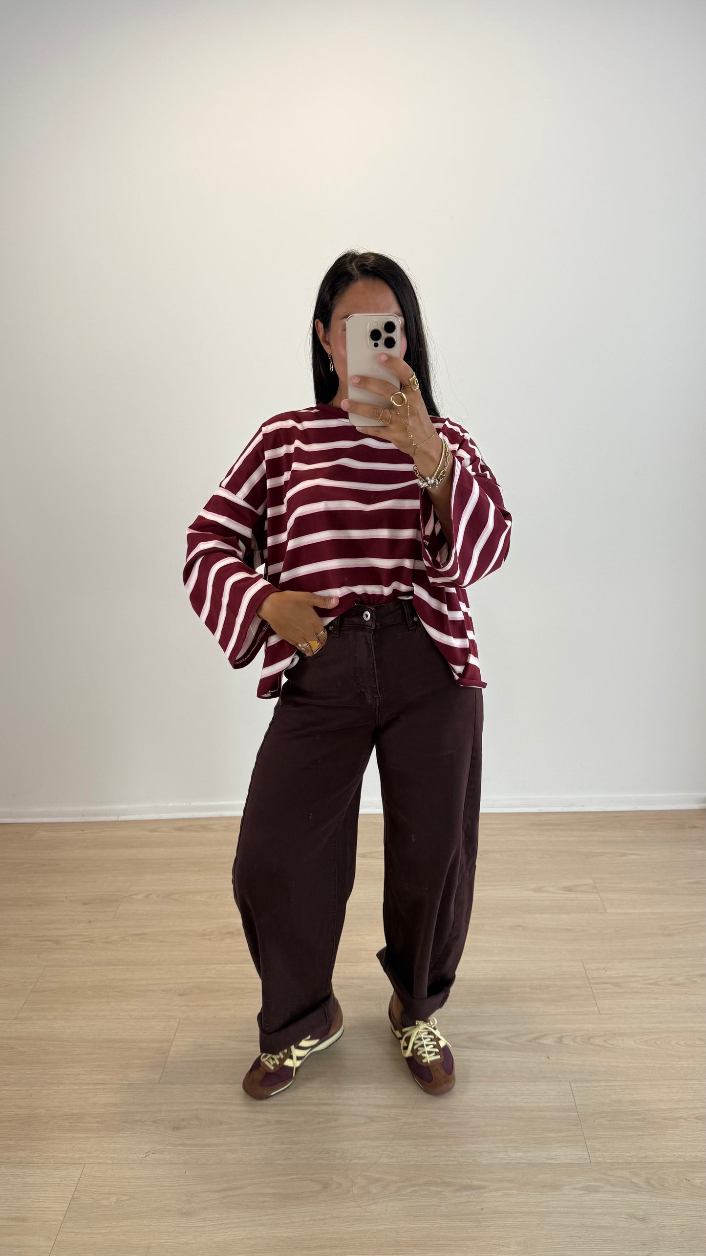 JEANS MANA BORDEAUX
