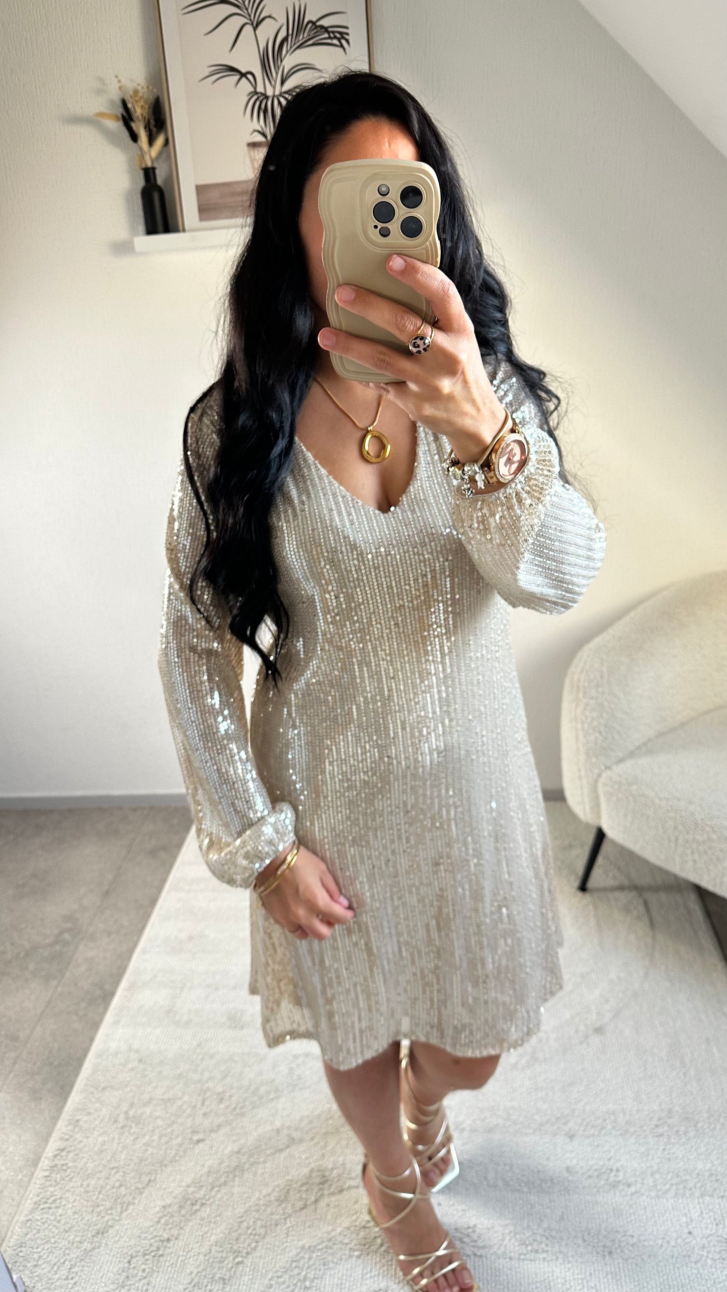 ROBE ALVINA CHAMPAGNE