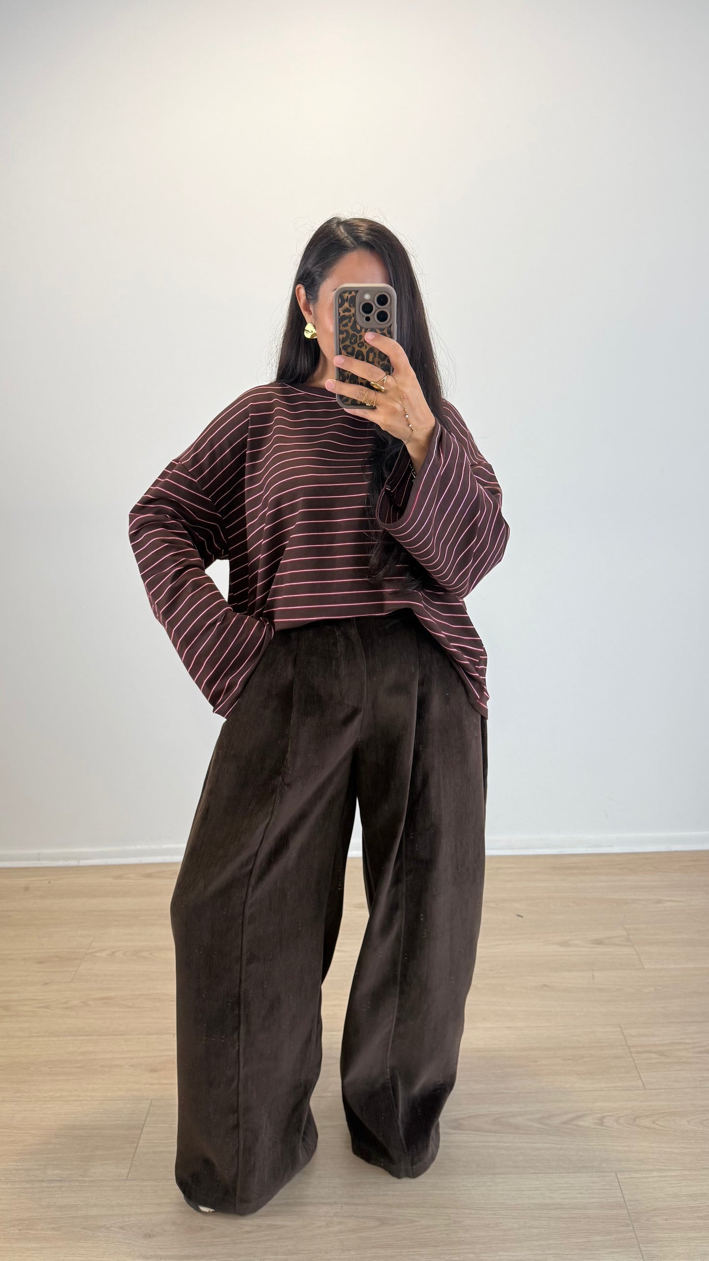 TOP CASSANDRE CHOCO&BORDEAUX