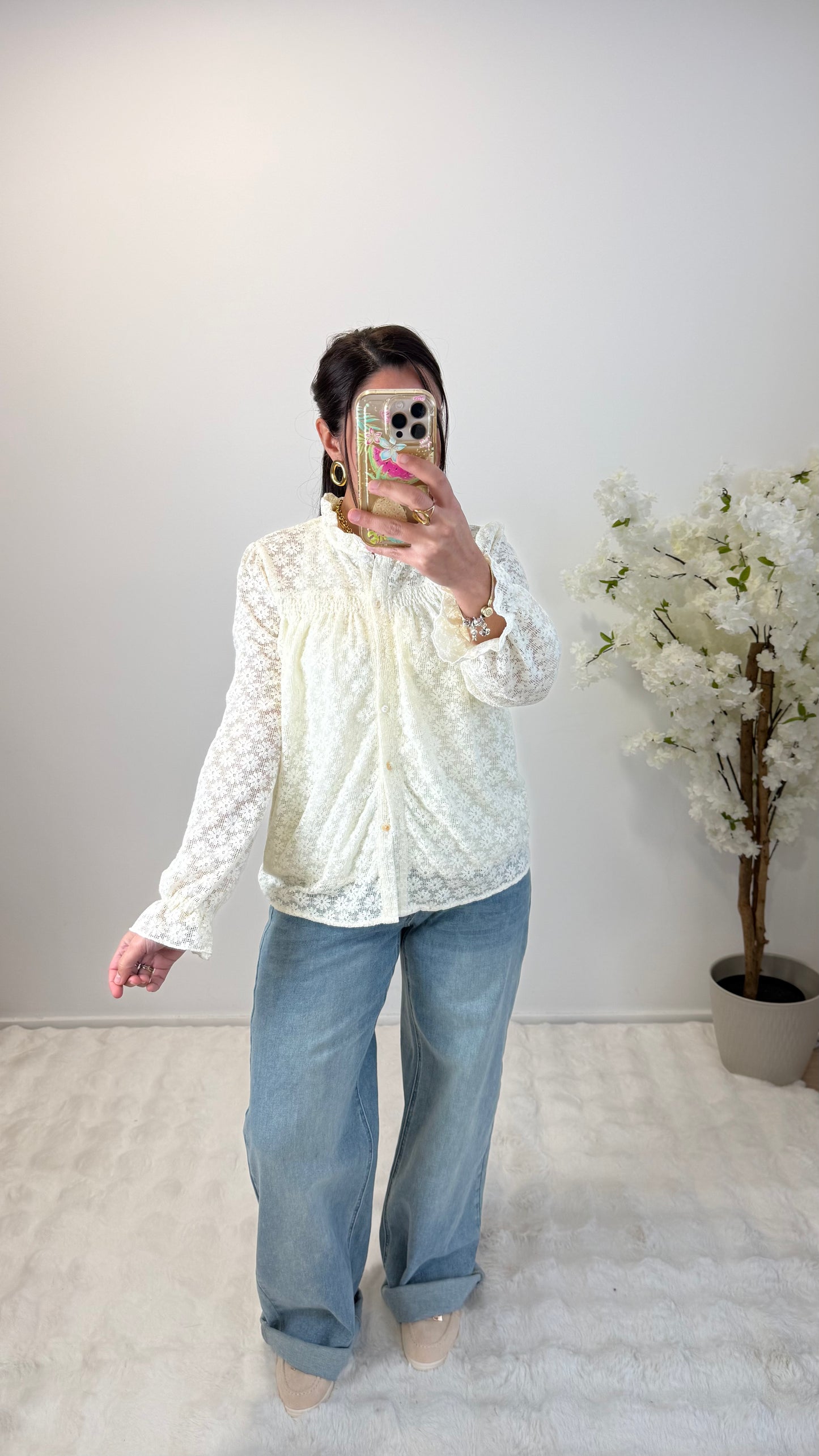 BLOUSE MARGUERITE BLANCHE