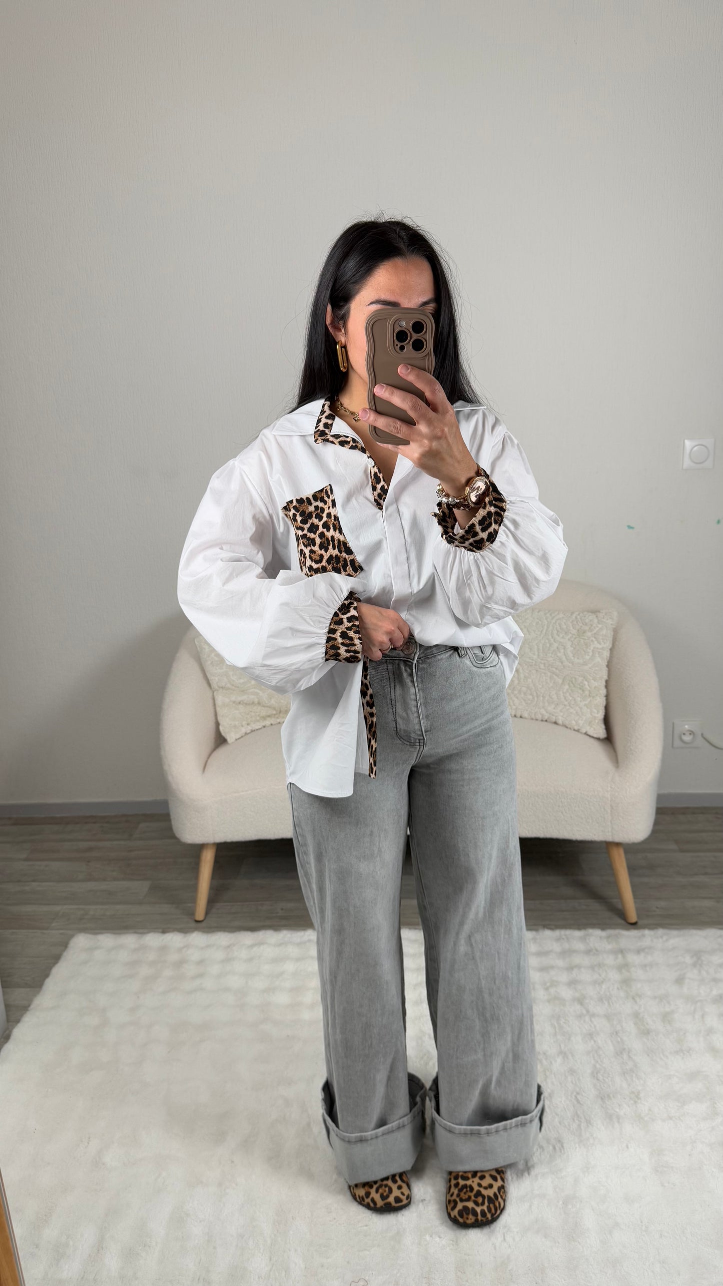 JEANS GRIS PALAZZO FIT