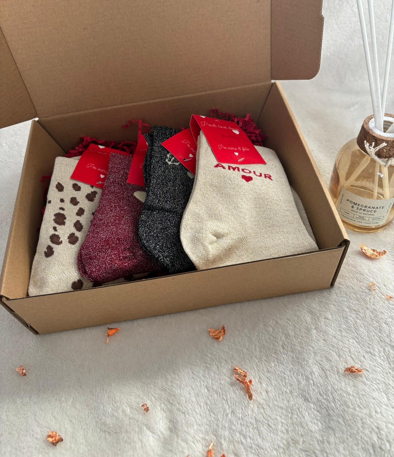 BOX CHAUSSETTES PAILLETTÉES