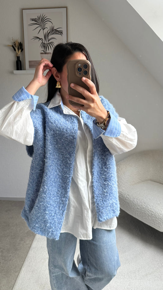 GILET SORAYA BLEU