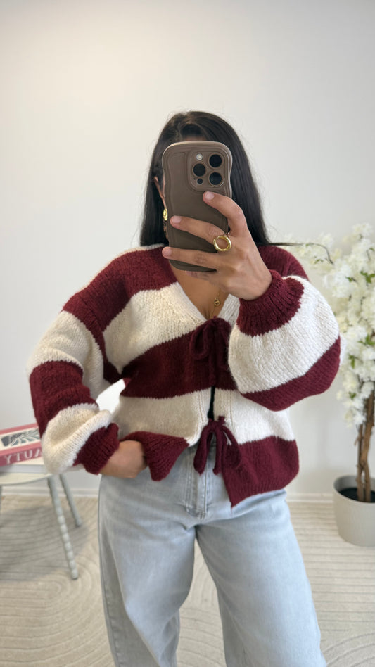 PULL OPALINE BORDEAUX
