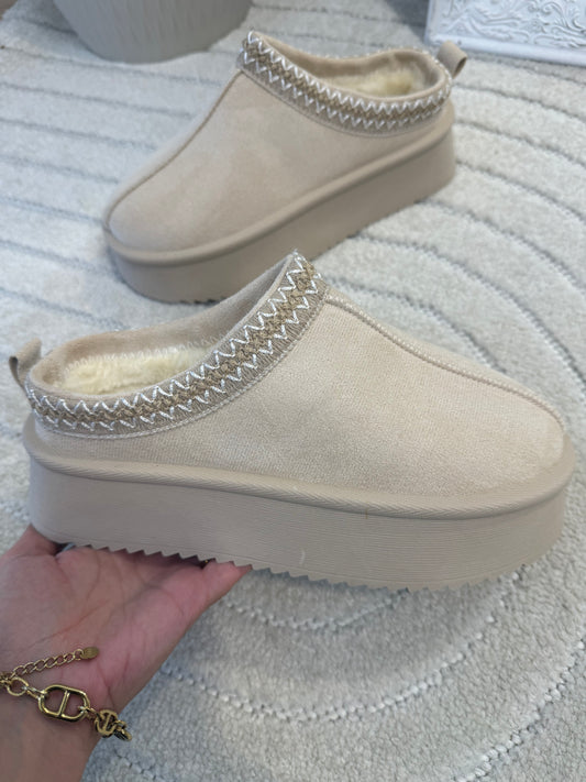 MULE HAUTE LINA BEIGE