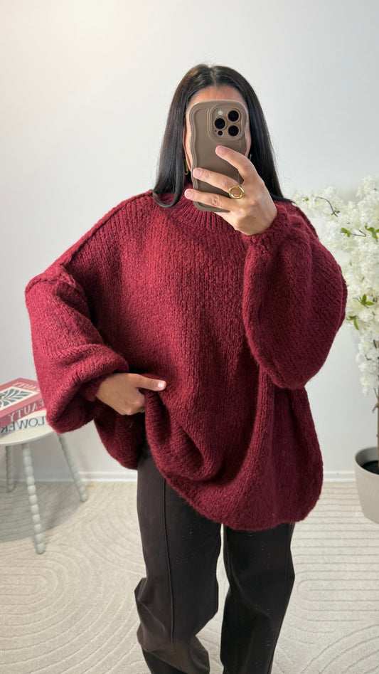 PULL ORA BORDEAUX