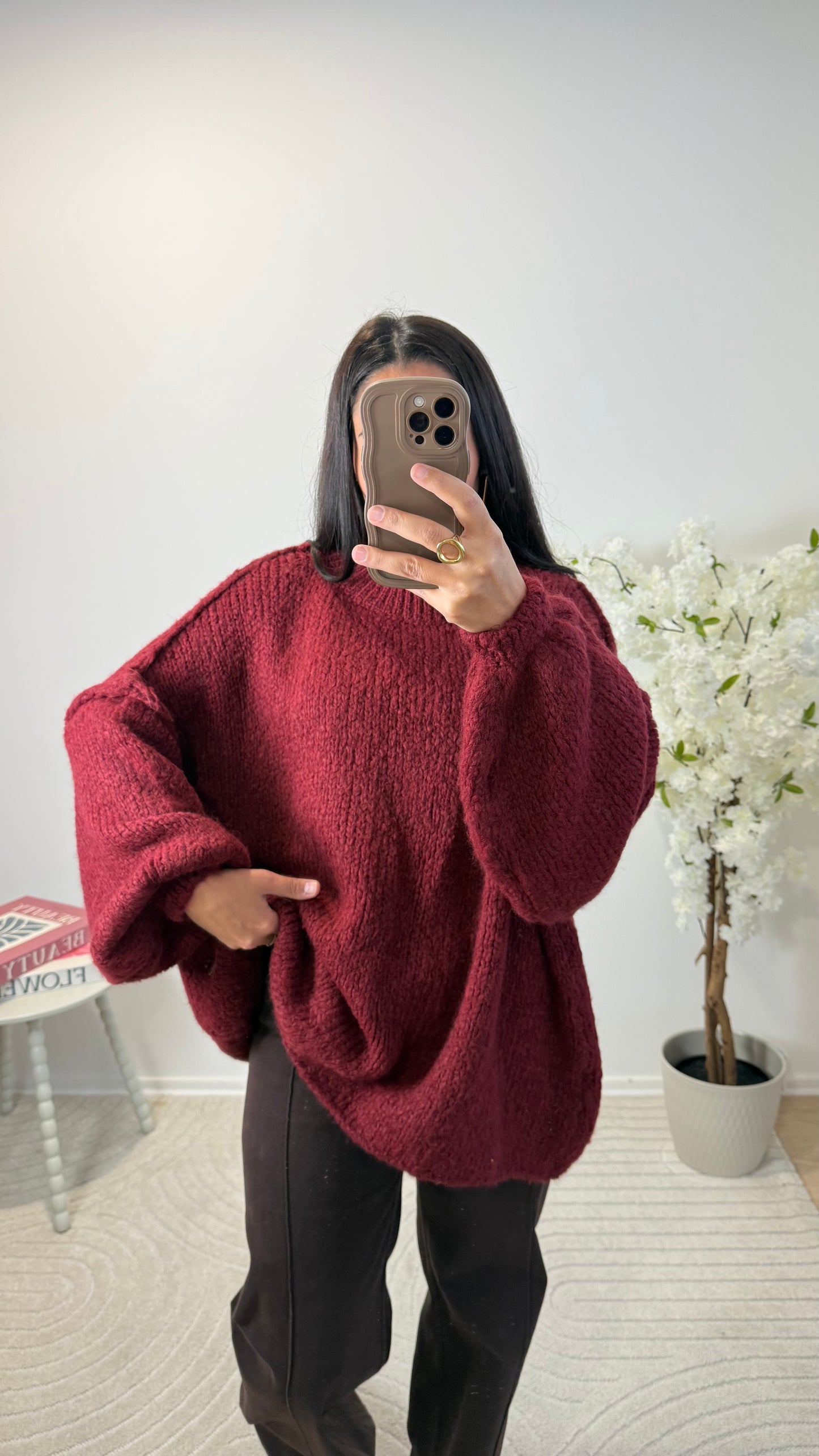 PULL ORA BORDEAUX