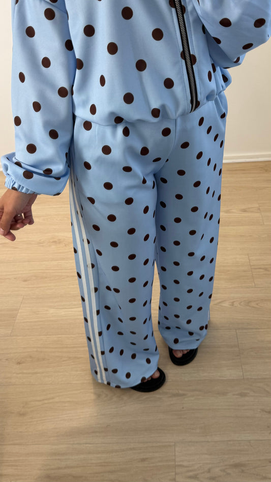 BAS DE JOGGING POIS BLEU