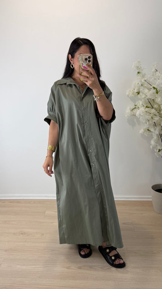 ROBE CHEMISE AMALIA KAKI