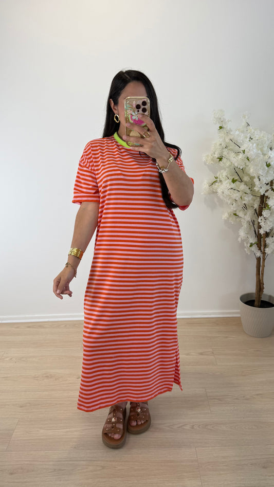 ROBE ISIS ORANGE&ROSE