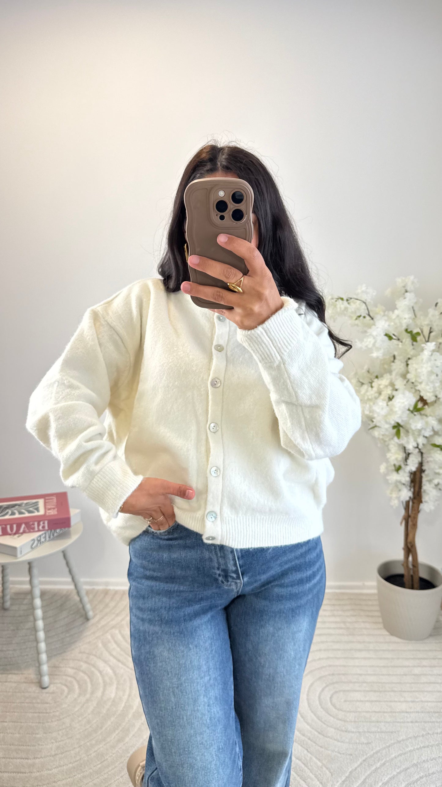 CARDIGAN CORALINE ÉCRU