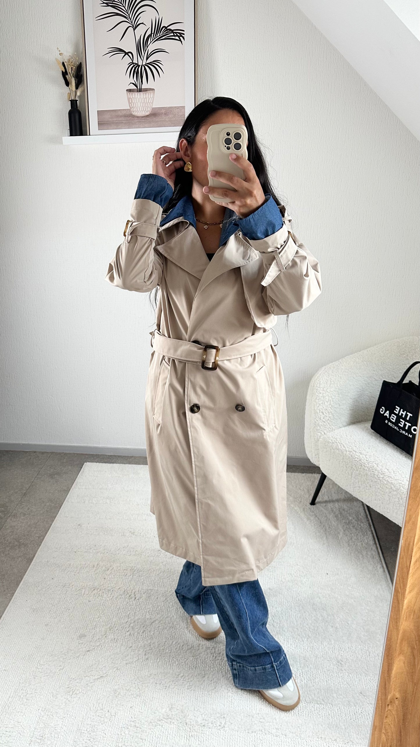 TRENCH LONG CASSIE BEIGE