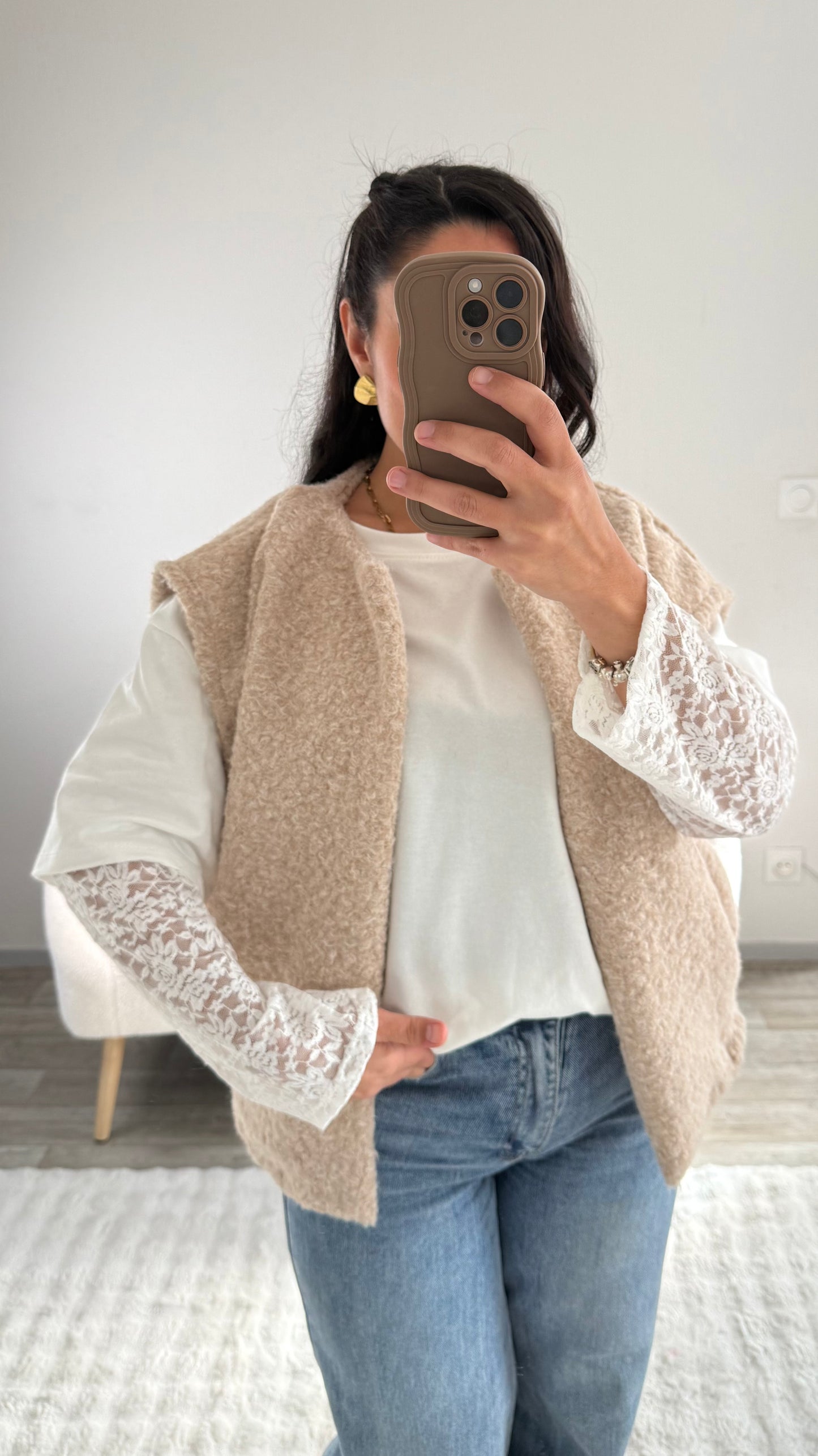 GILET SORAYA BEIGE