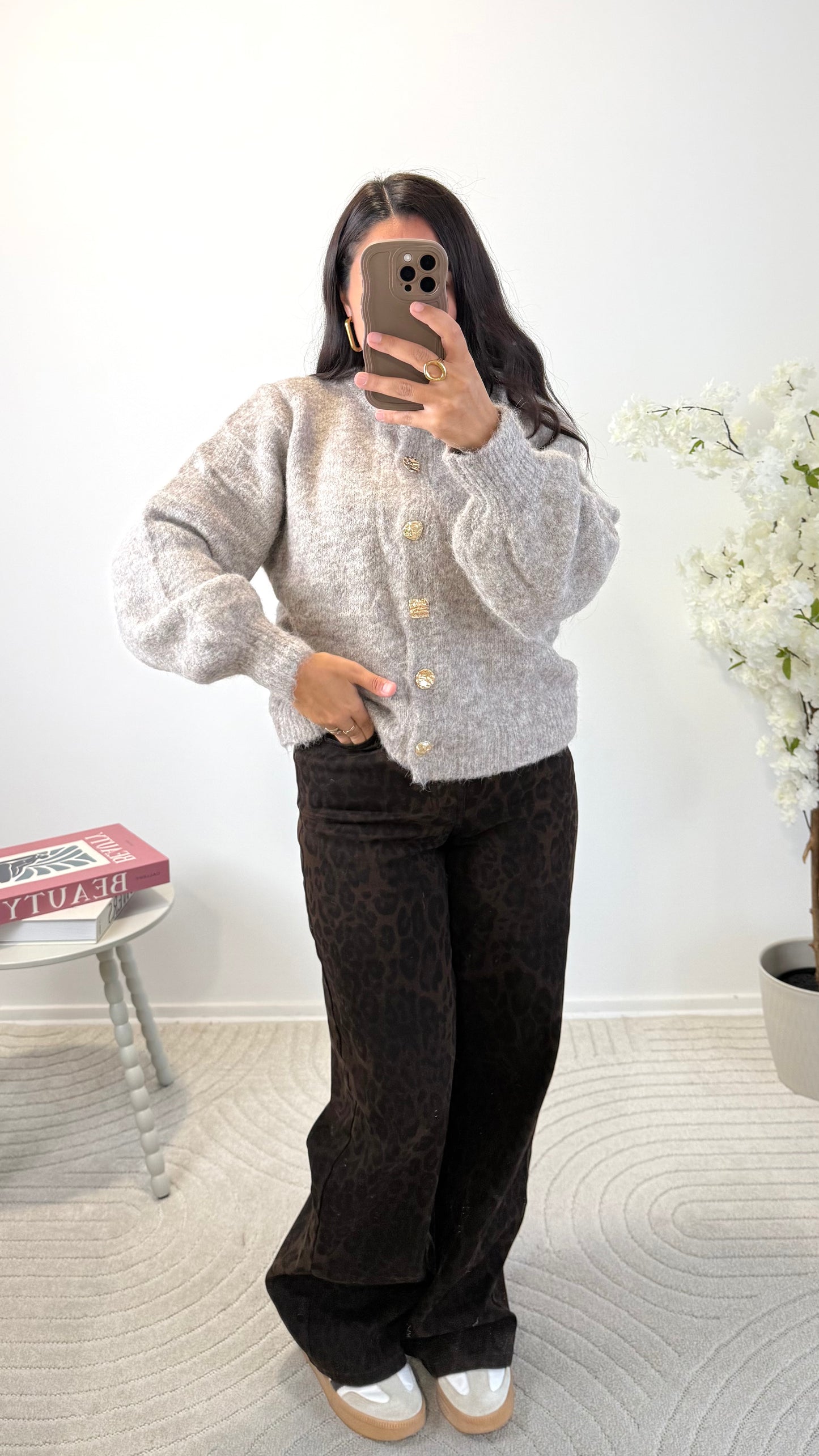 CARDIGAN MELODY TAUPE