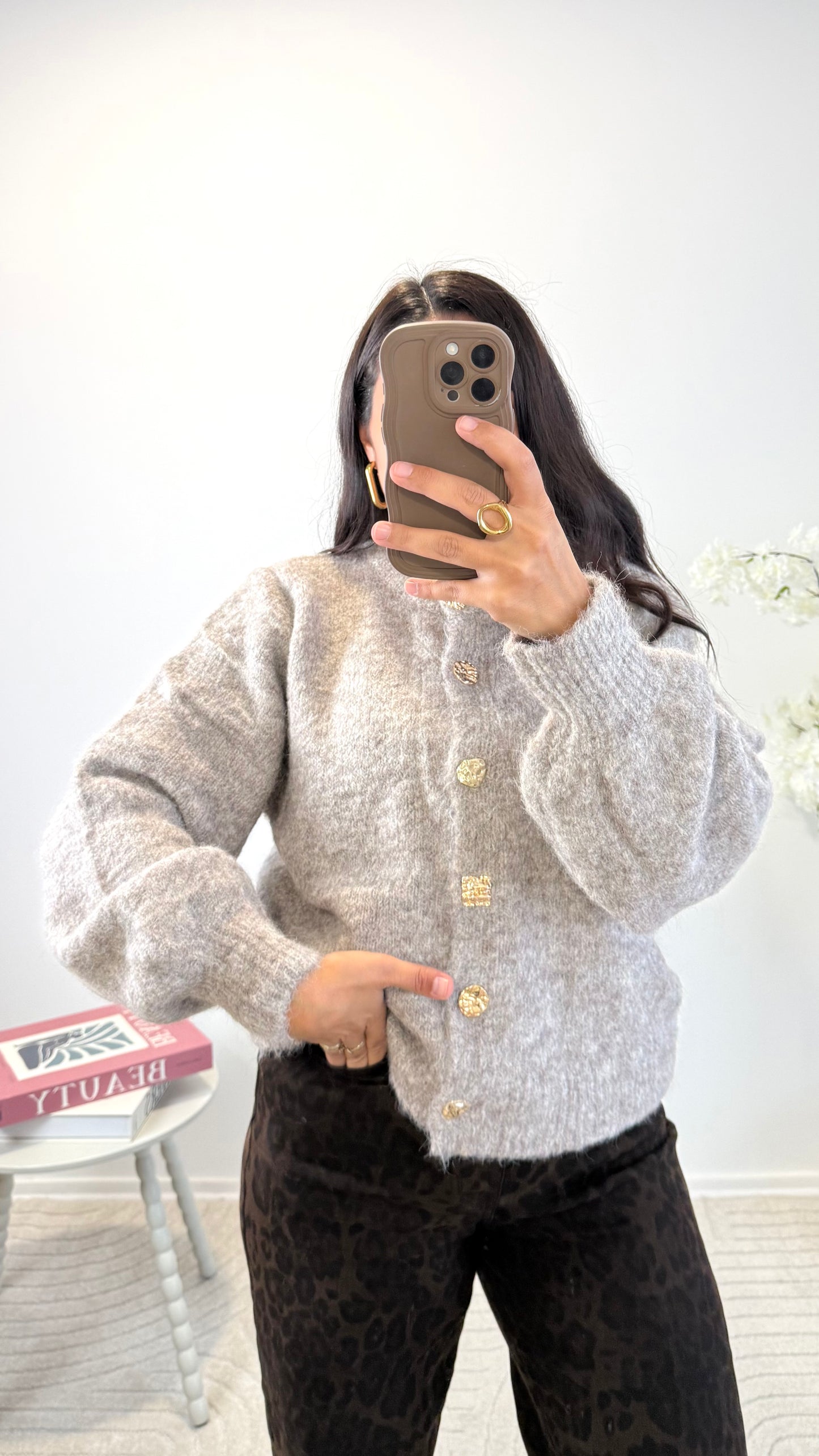 CARDIGAN MELODY TAUPE