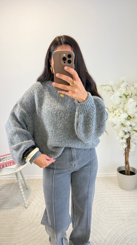 PULL MOANA GRIS FONCÉ