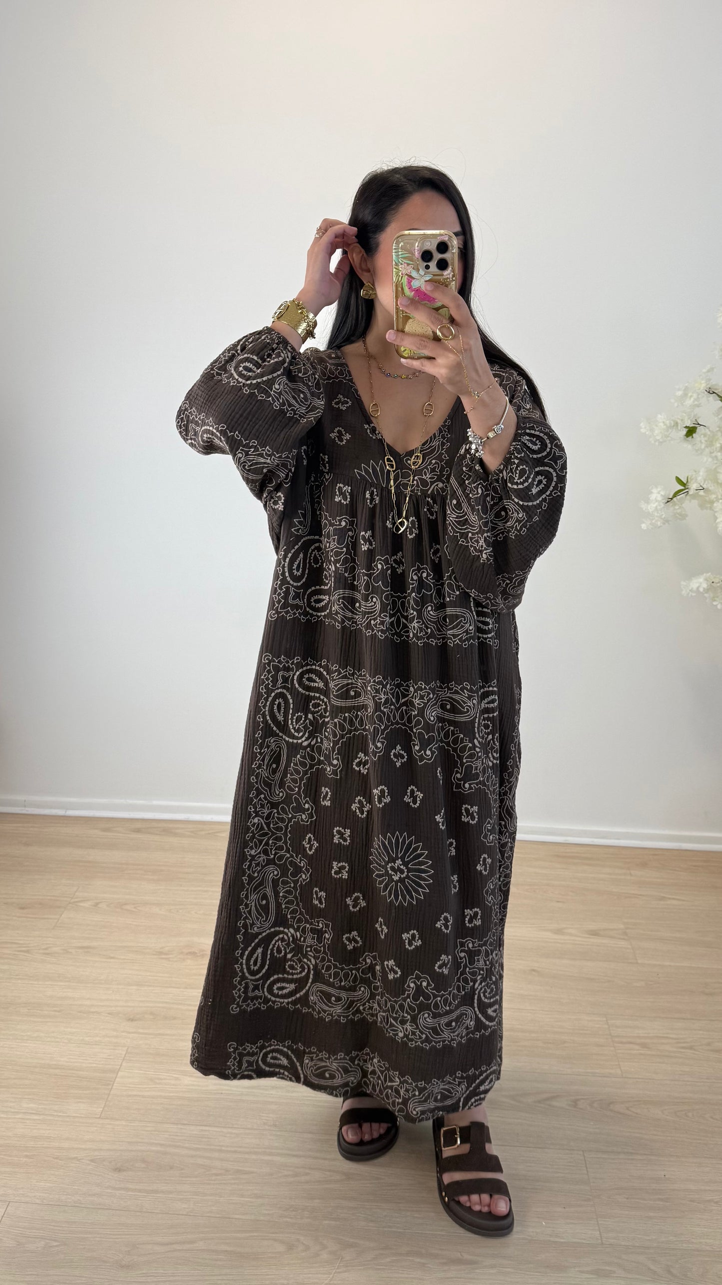 ROBE ASSIA BANDANA CHOCO