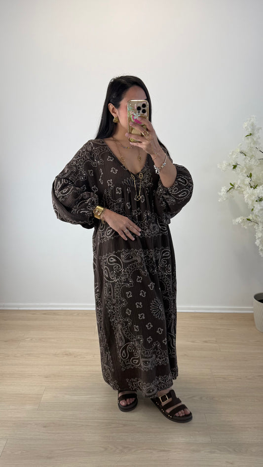 ROBE ASSIA BANDANA CHOCO