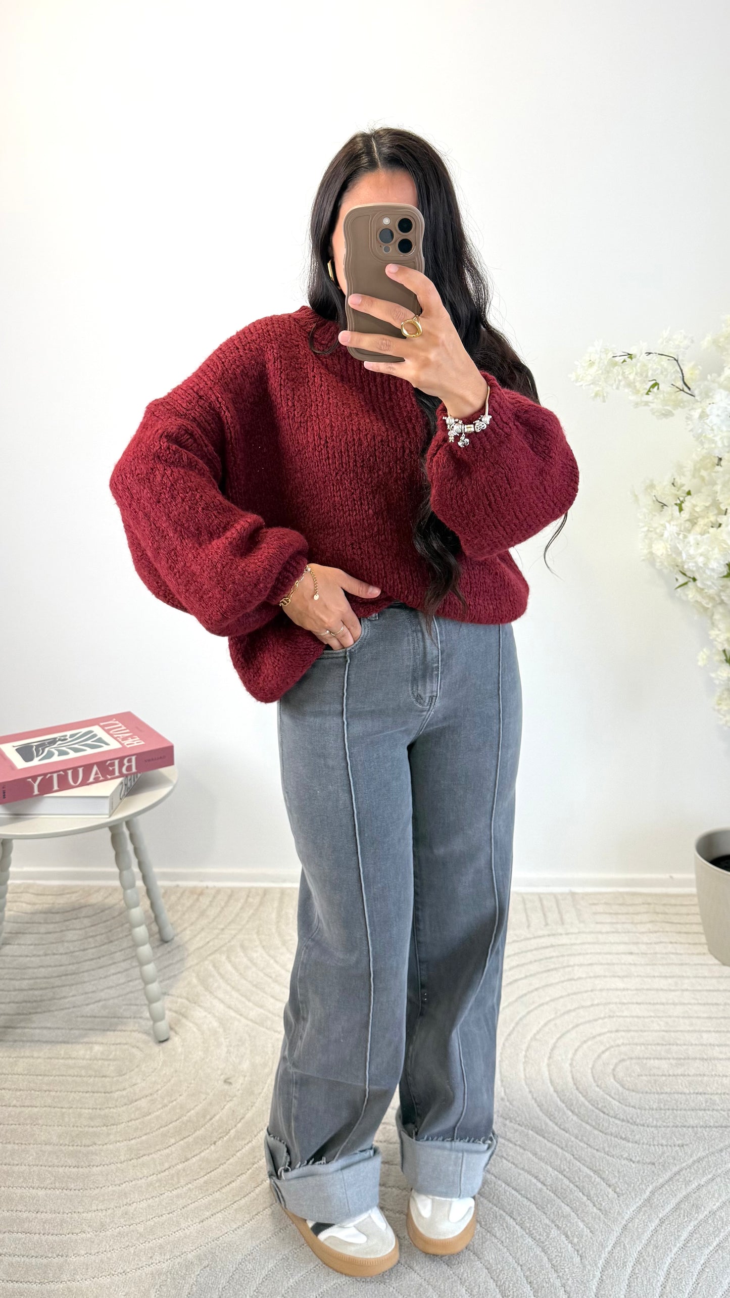 PULL MOANA BORDEAUX