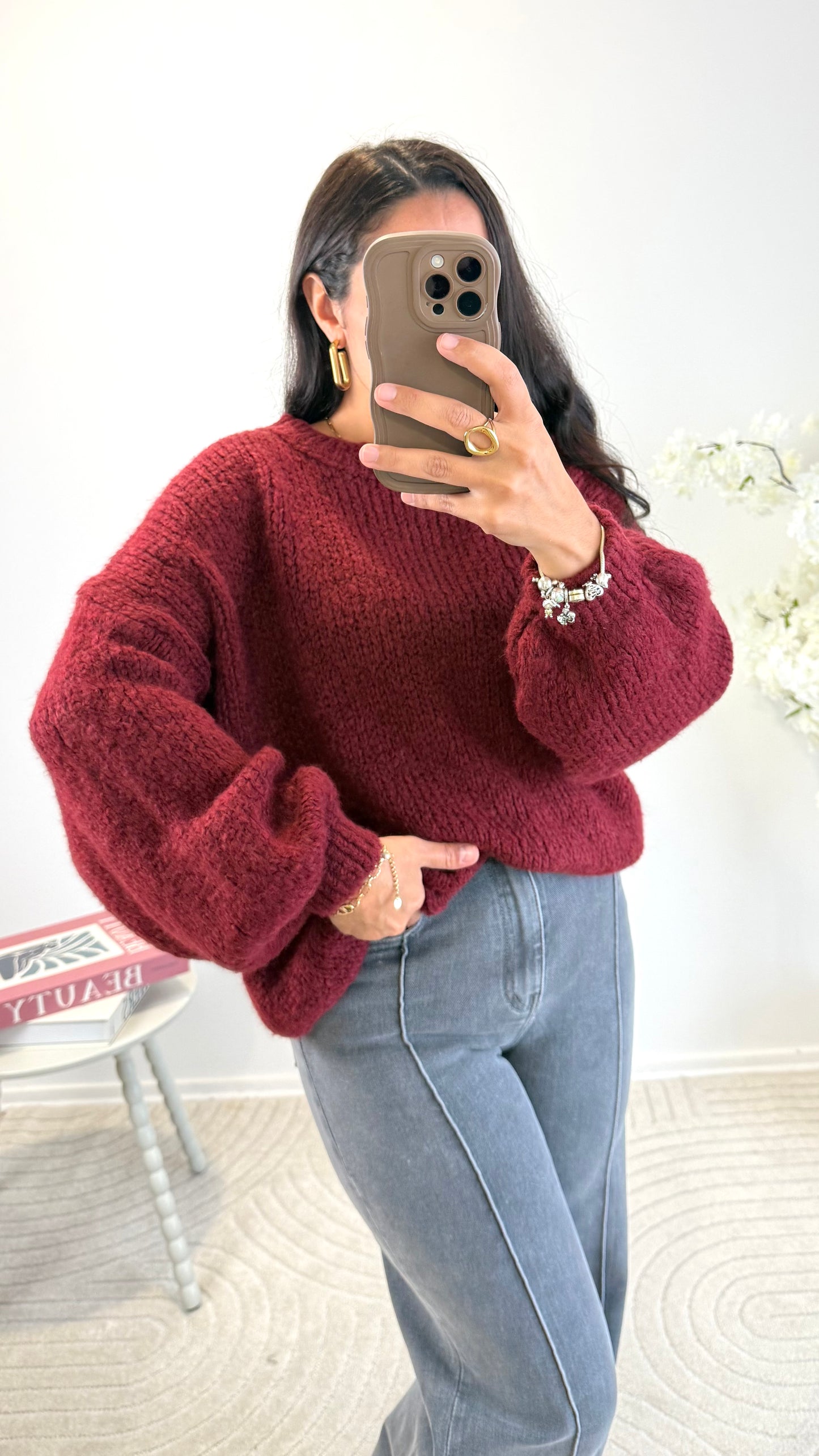 PULL MOANA BORDEAUX