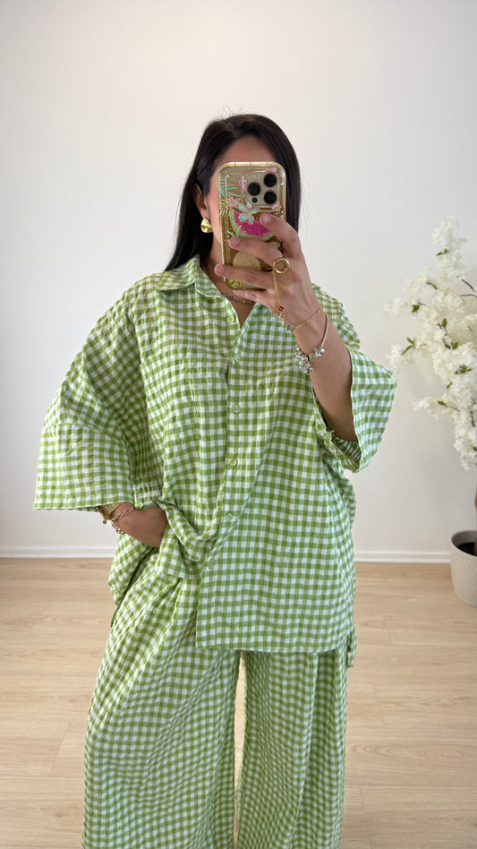 CHEMISE VICHY VERT