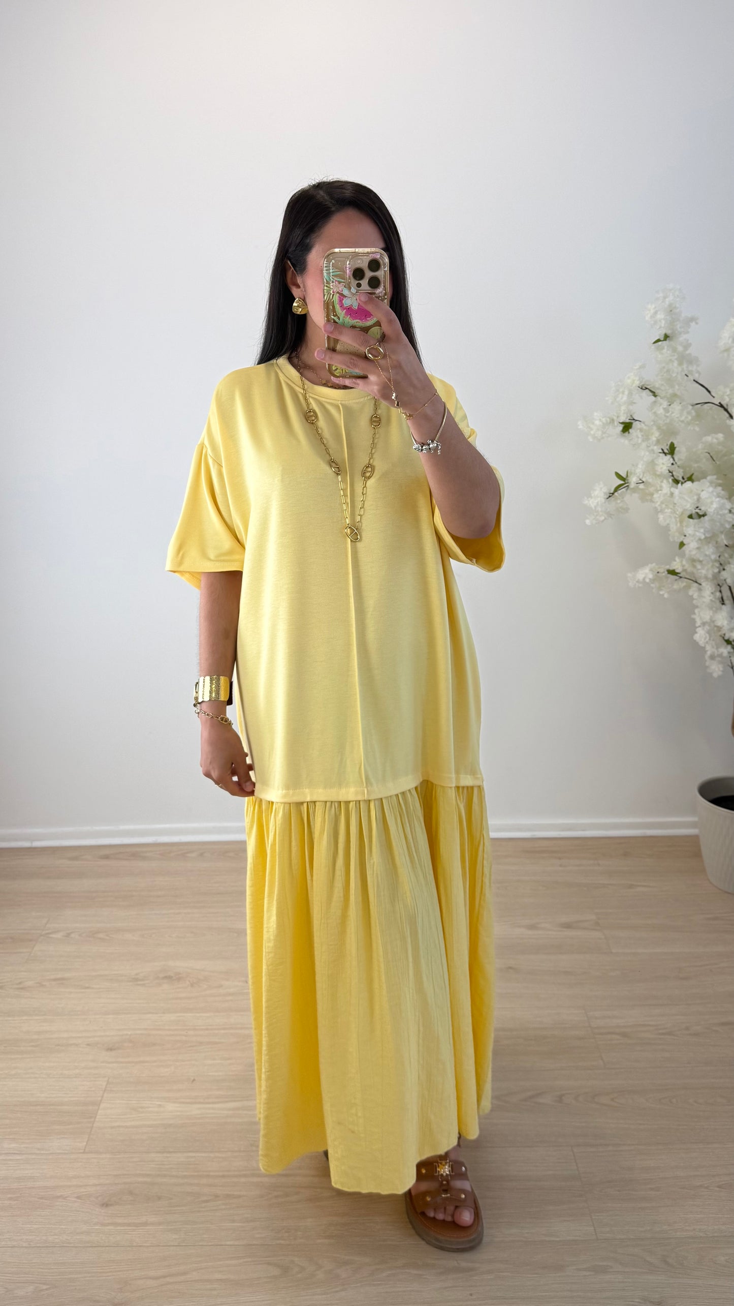 ROBE ALBA JAUNE