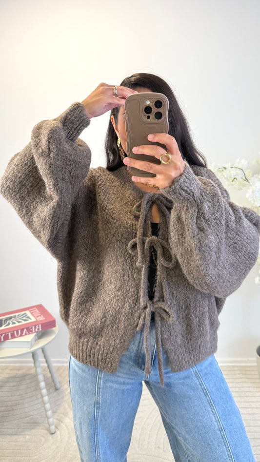 PULL OPALINE UNI NOISETTE