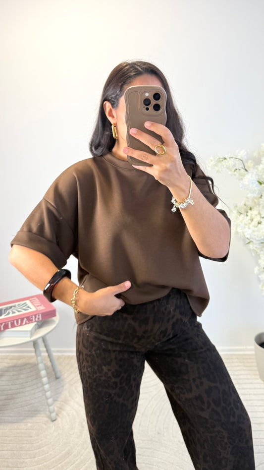 TEE SHIRT TRESSYA CHOCO