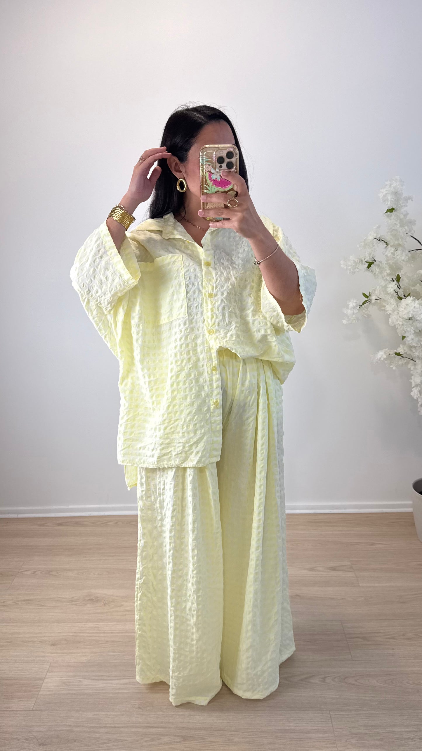 CHEMISE VICHY JAUNE