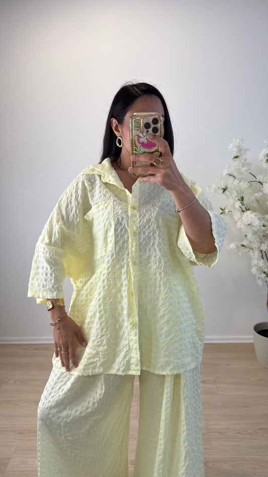 CHEMISE VICHY JAUNE