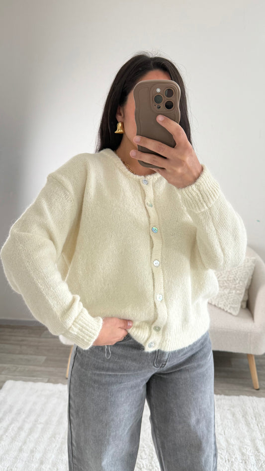 CARDIGAN EMMA ÉCRU